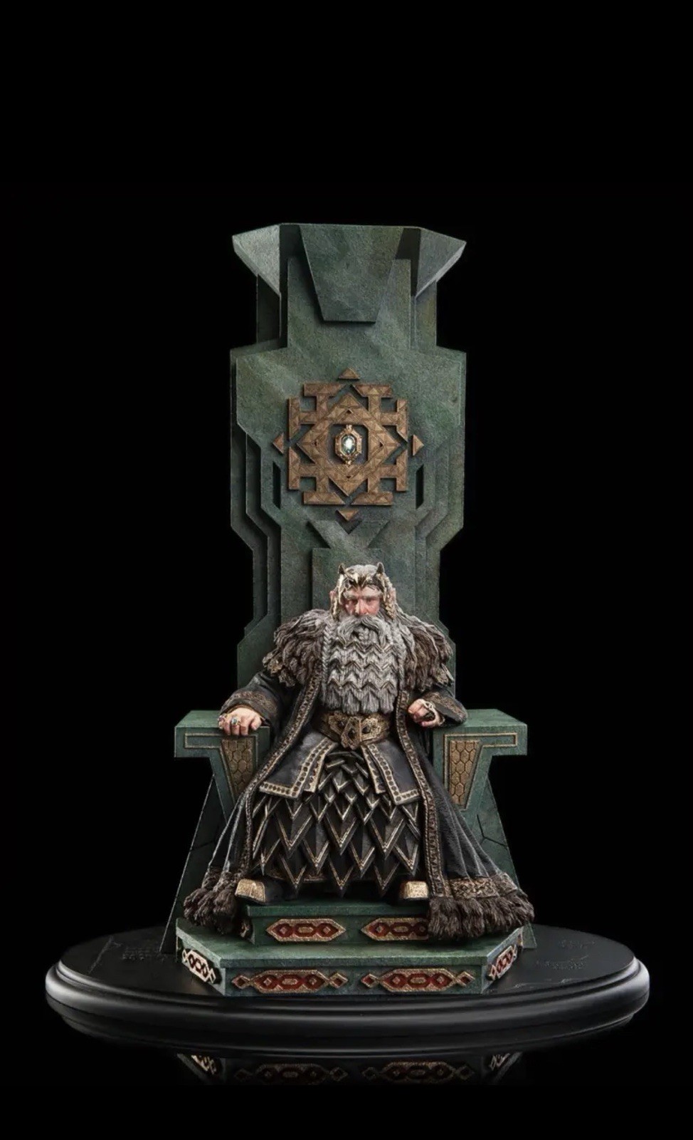 Weta King Thror on Throne Statue The Hobbit LOTR LE 1000 In Hand