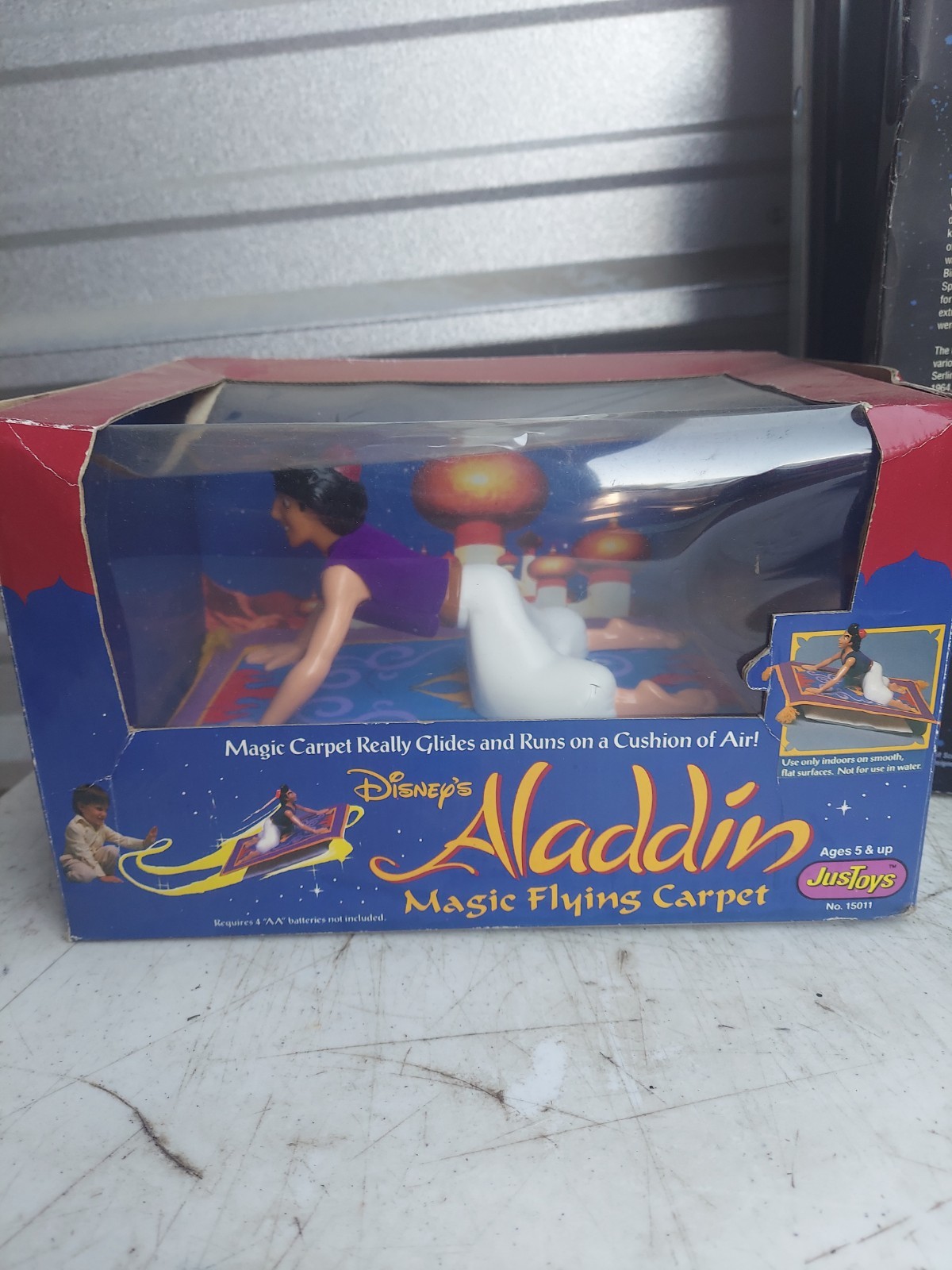 Disney Thinkway Toys JusToys Aladdin On Magic Flying Carpet  Vintage
