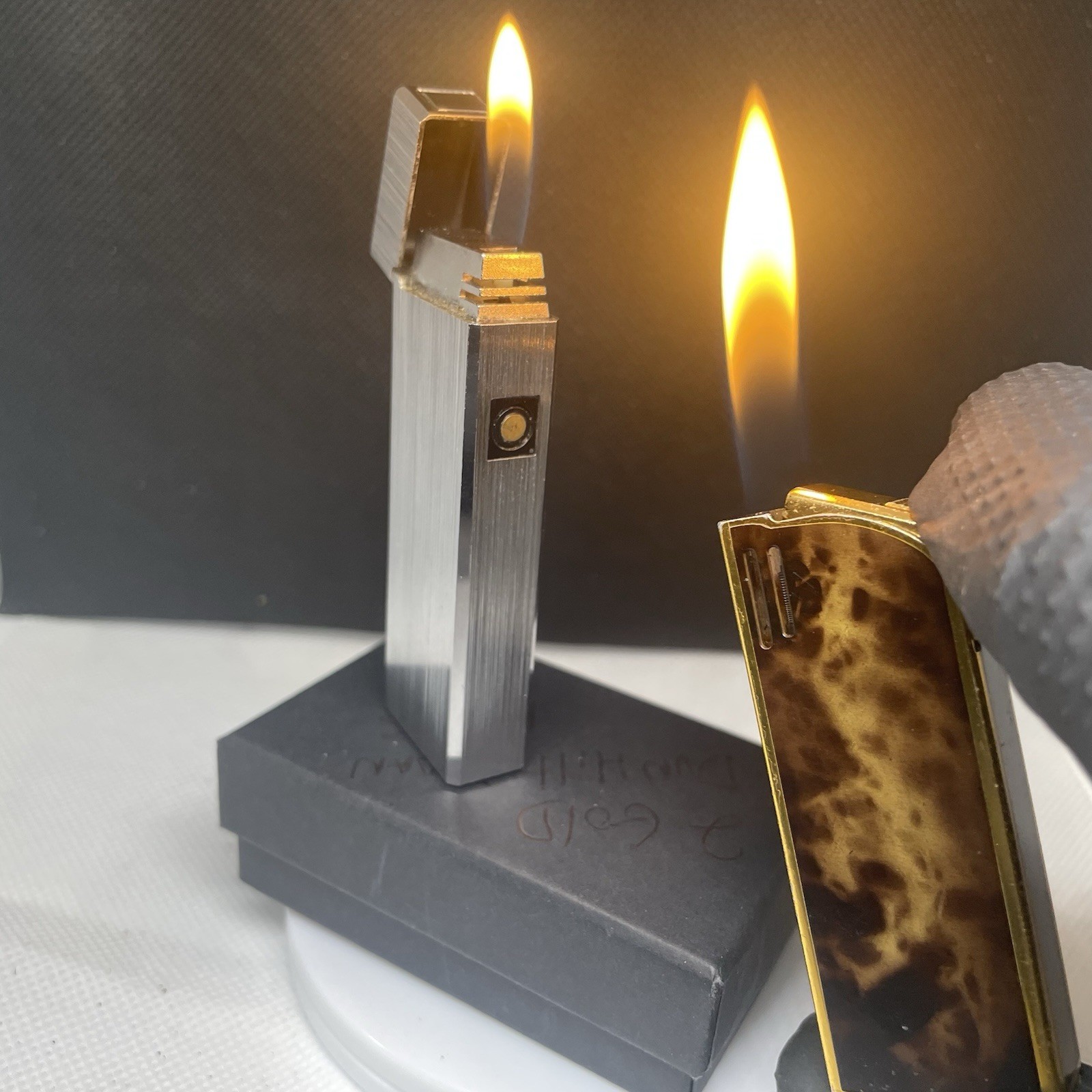 Vintage Working Japanese Lighters  Peterson Touch And Win Barbi Serviced  Cool