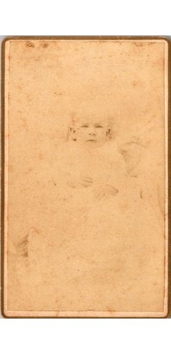 1870s Infant CDV Photo-Hayward Studio Crown Point IN & Fleetwood Church