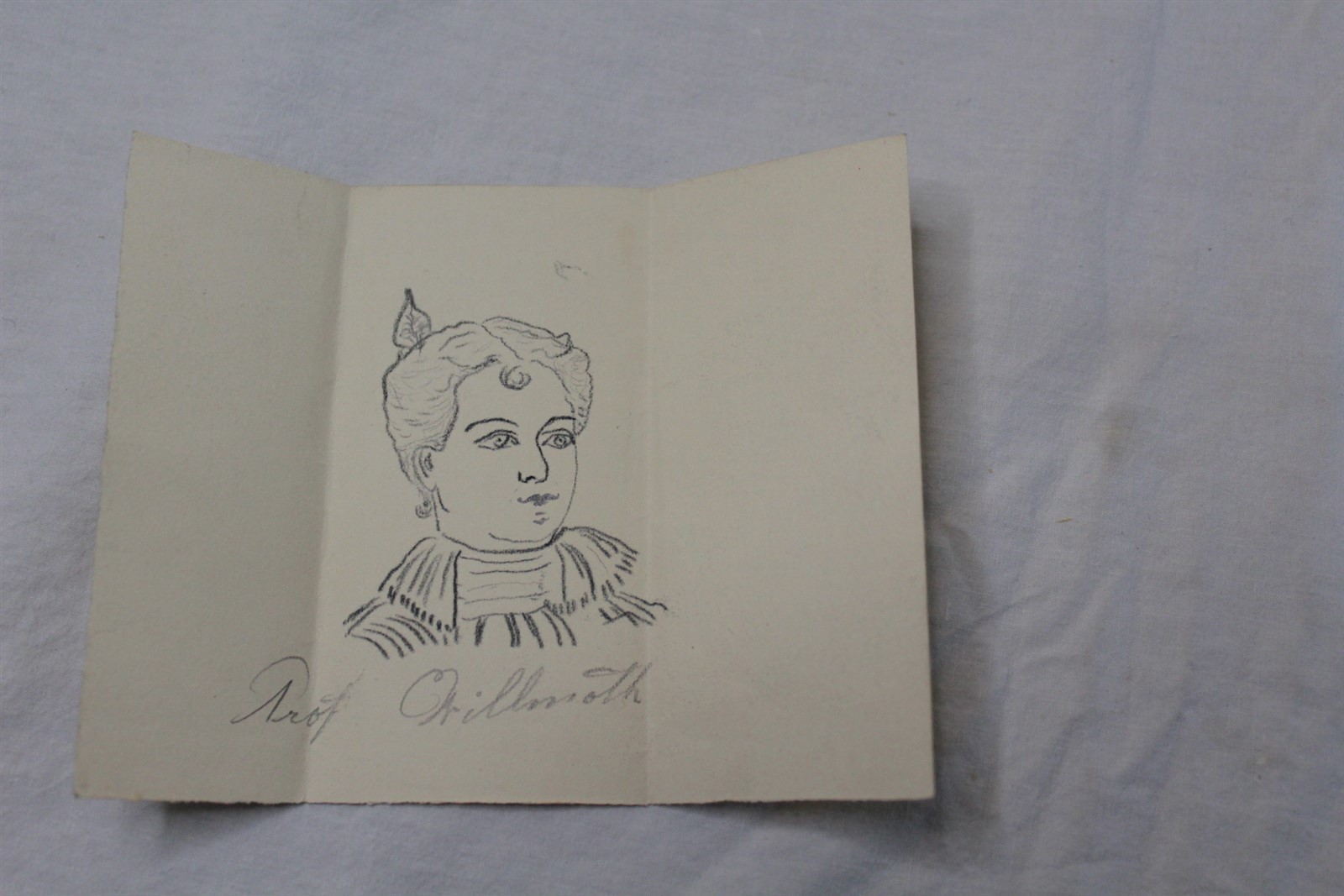  1900\'s Hand Sketched Pencil On Paper Original Artwork Antique