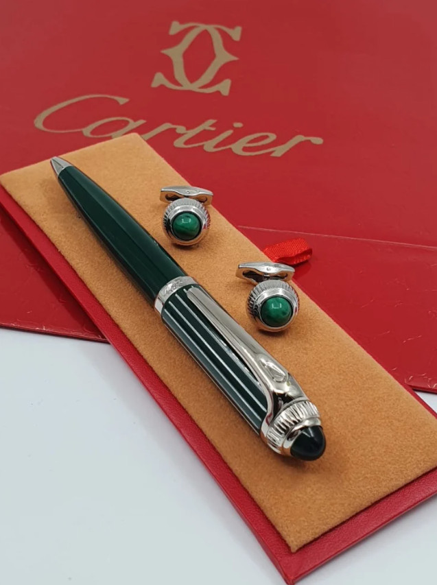 Cartier Roadster Ballpoint Pen Green Luxury Writing Instrument New Full Box 2026