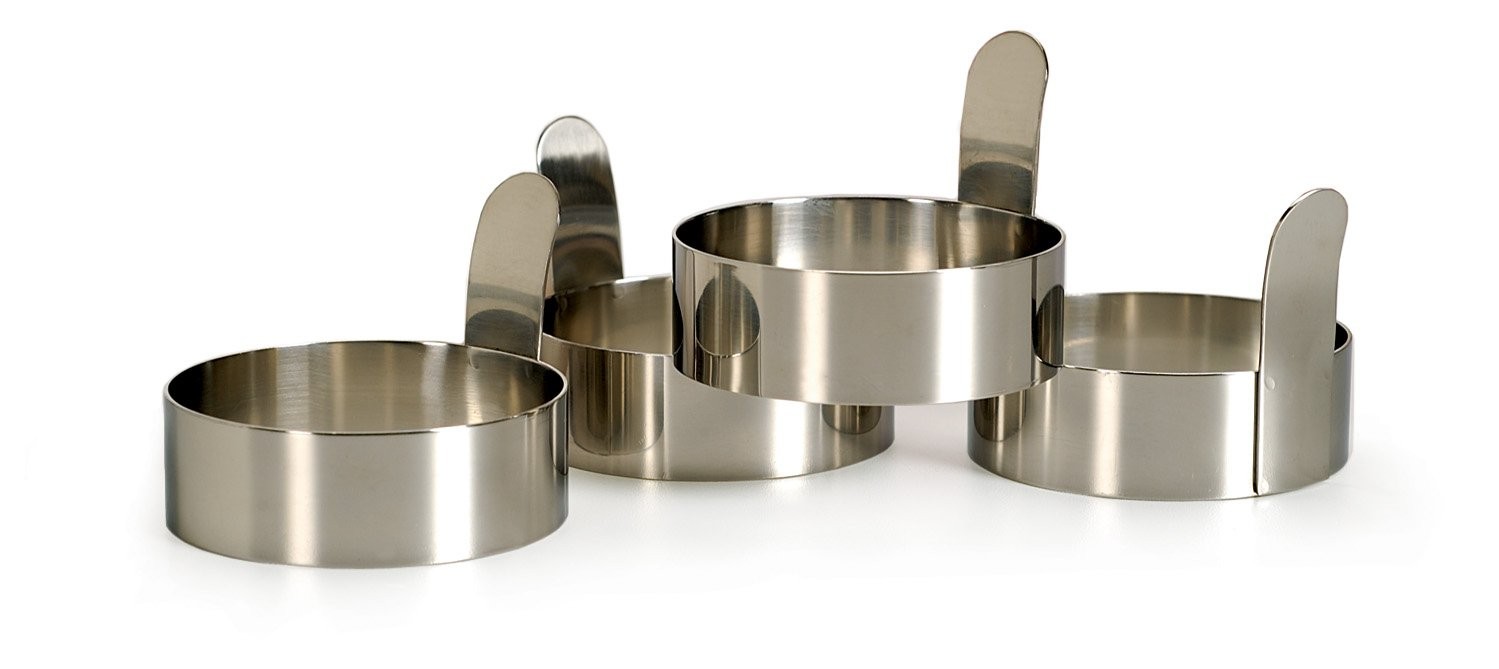 RSVP Endurance Egg Rings (set of 4), Stainless Steel