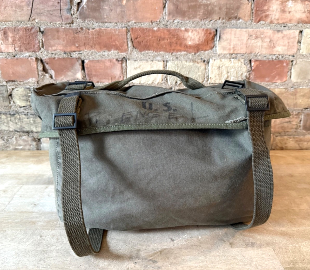 VTG 50s U.S. Military Army Green Canvas M-1945 Cargo Field Pack