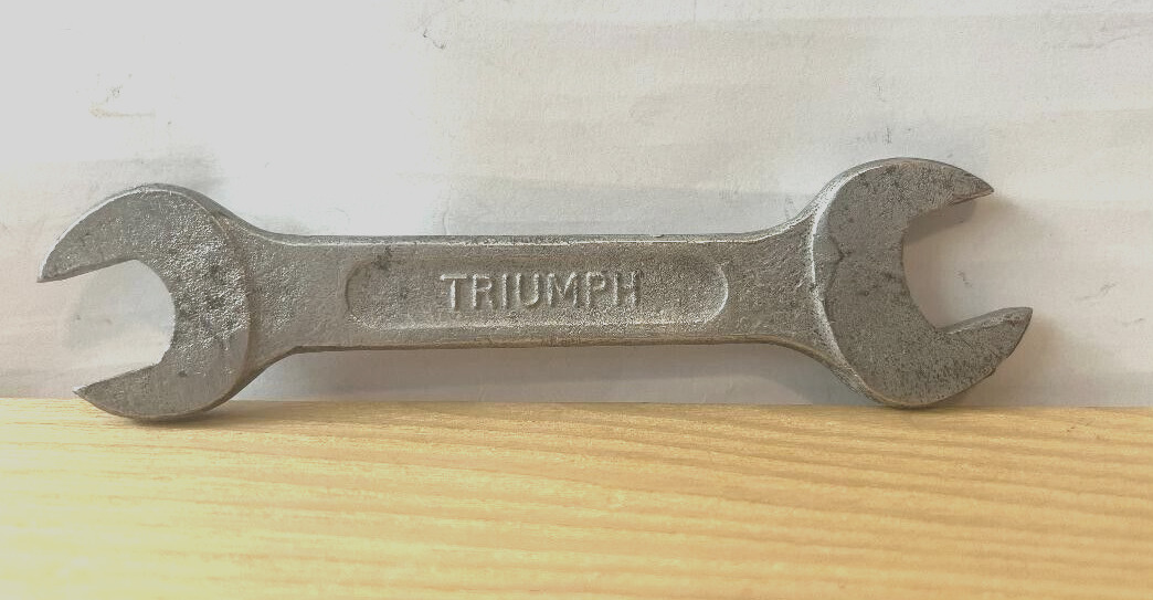 VINTAGE TRIUMPH A16, 3/8W,  7/16W Motorcycle Open End  Wrench