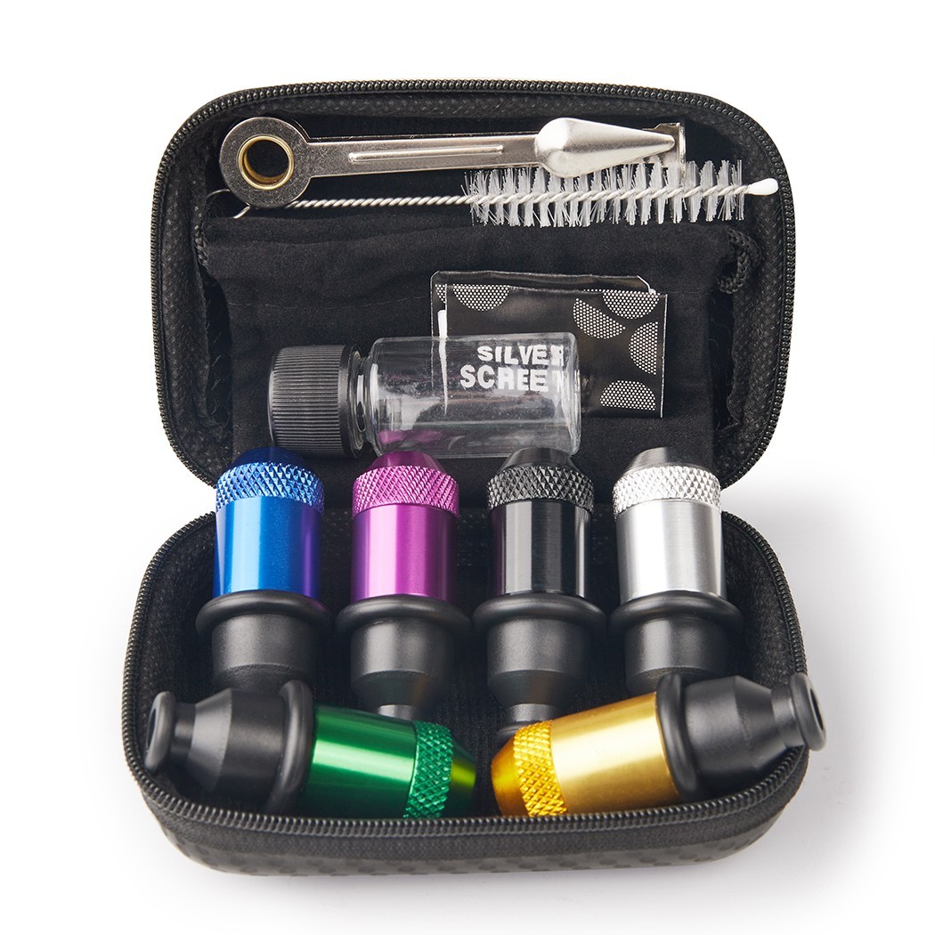 6pcs Sneak a Toke Mini One Hitter Metal Tobacco Portable Smoking Pipe With Tools