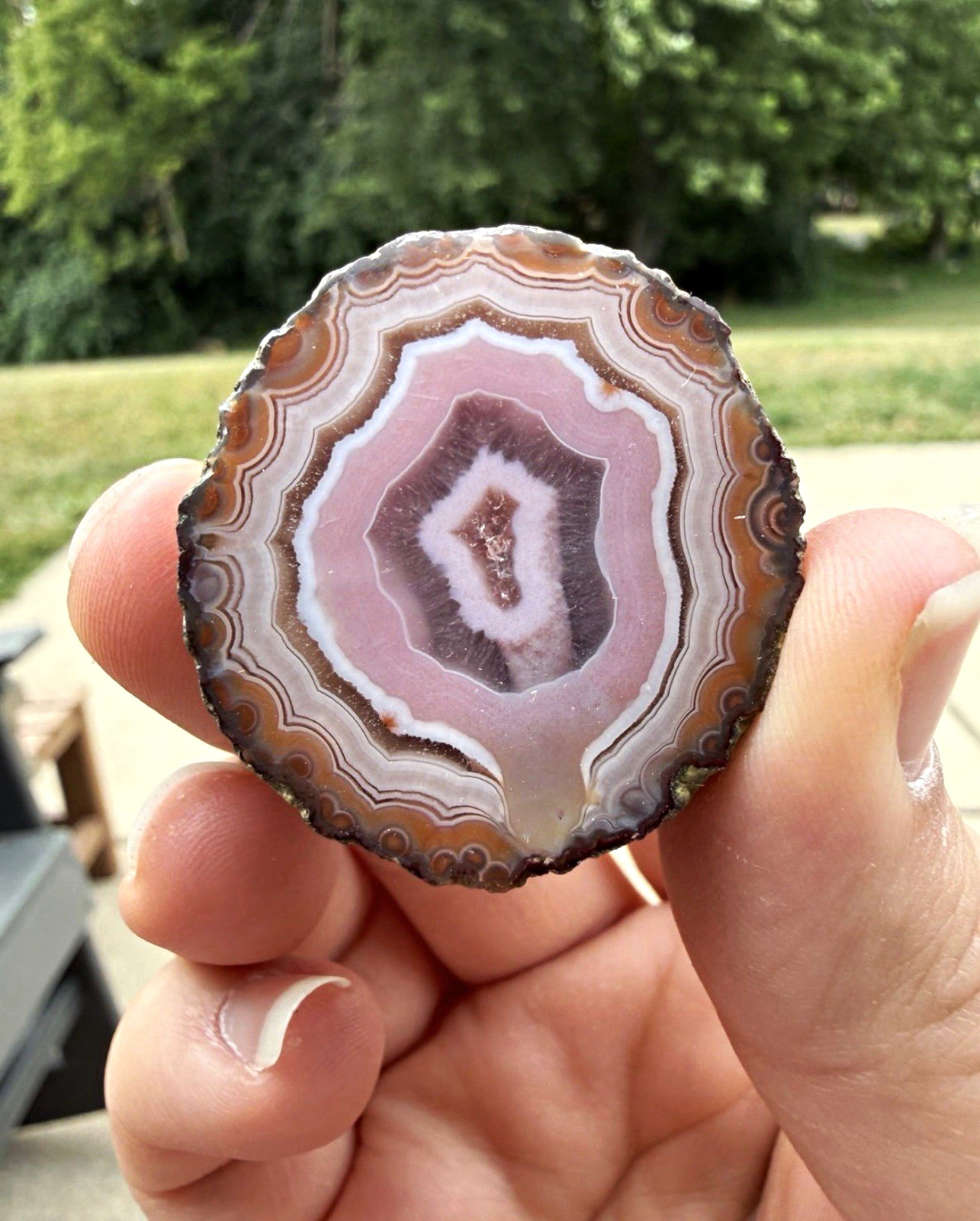 Zhanguo agate Polished Small Banded specimen