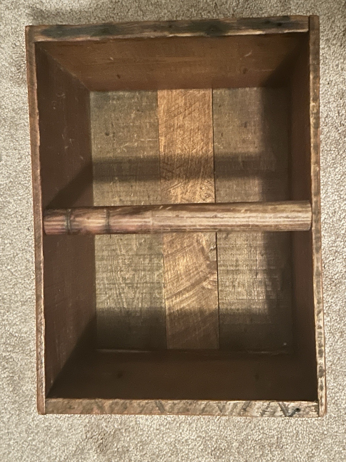 Antique Battleship Brand Corn Crate Joannes Bros Green Bay WI Wood Display Box