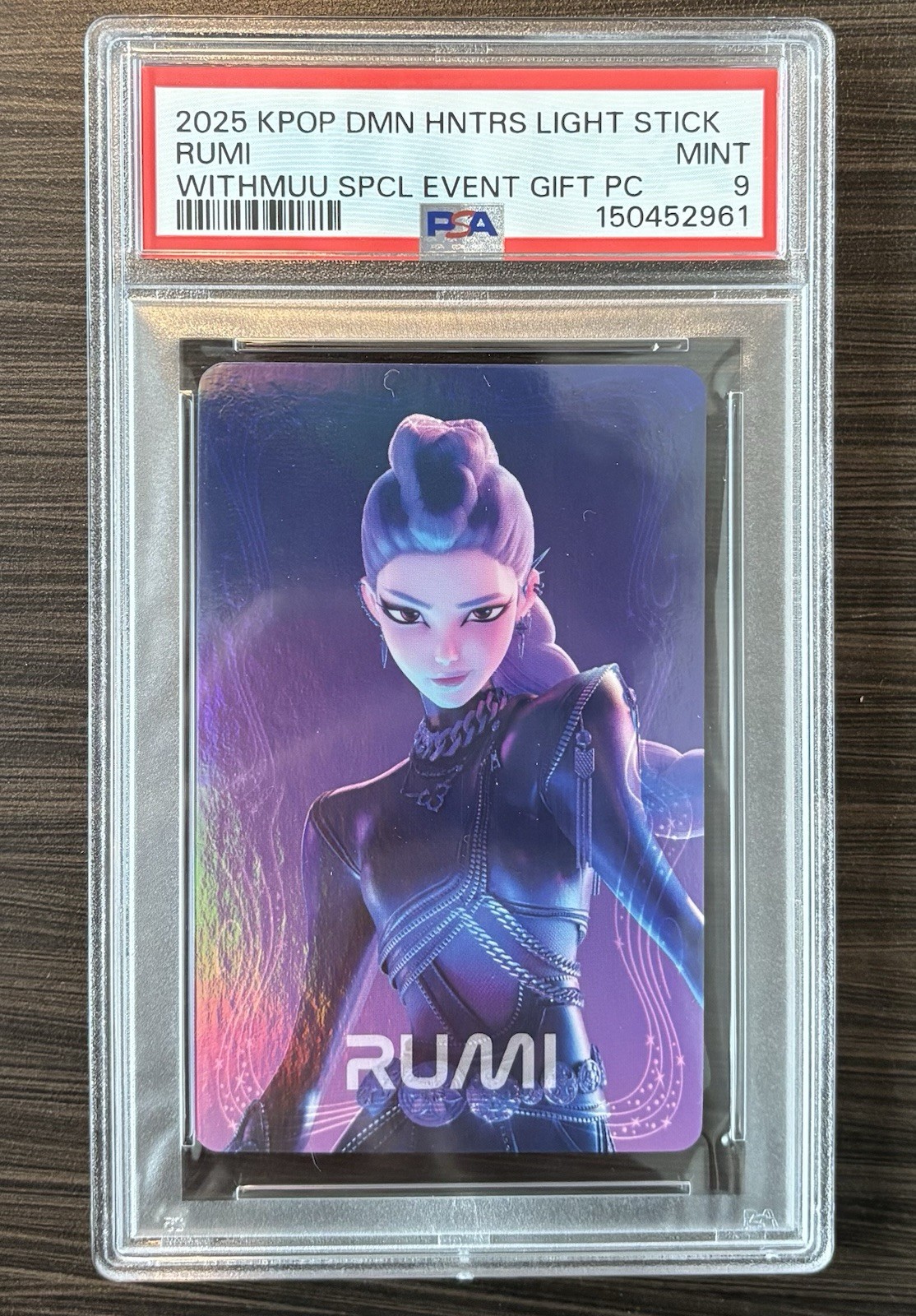 2025 KPOP Demon Hunters Light Stick Card (Rumi)