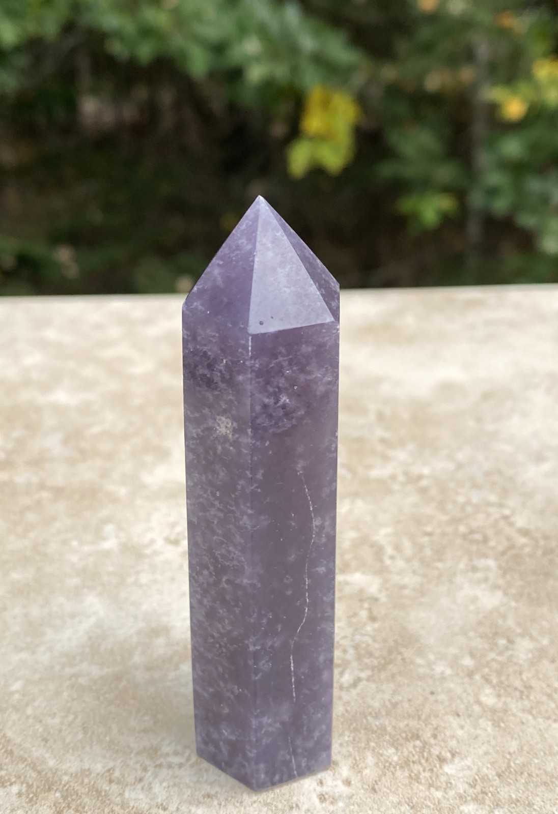 Lepidolite Tower Point  Purple  Emotional Balance Calm 31847EB