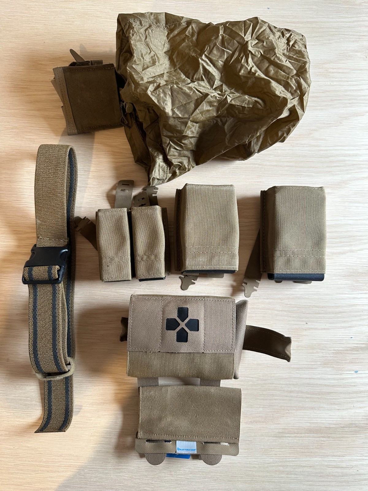 Blue Force Gear Micro Trauma Kit NOW Helium Whisper Dump Pouch WTFIX Bundle