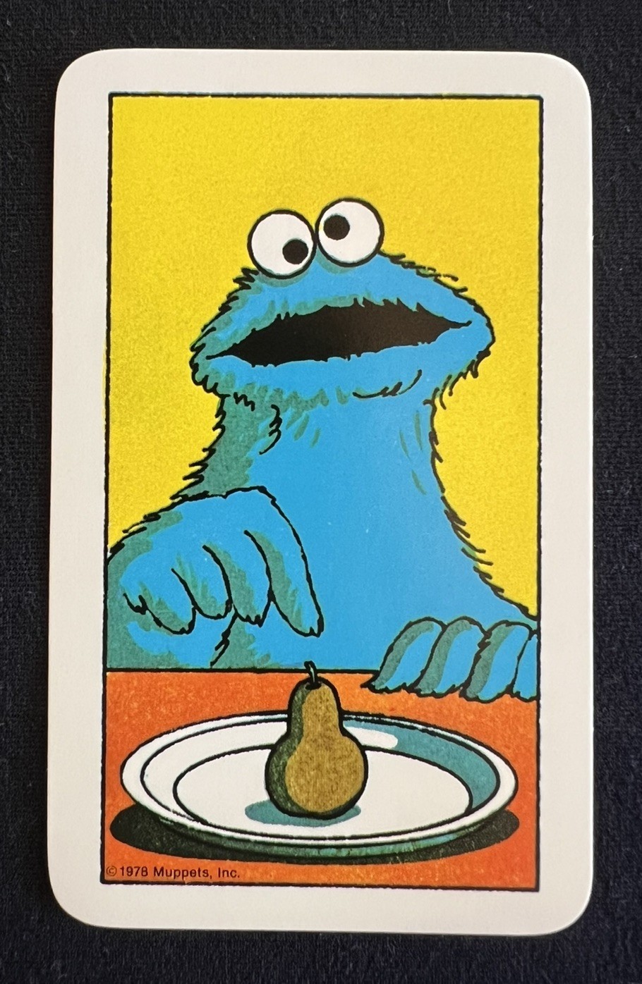 1978 WESTERN SESAME STREET #1 COOKIE MONSTER *ROOKIE CARD* MUPPETS LOW POP MINT