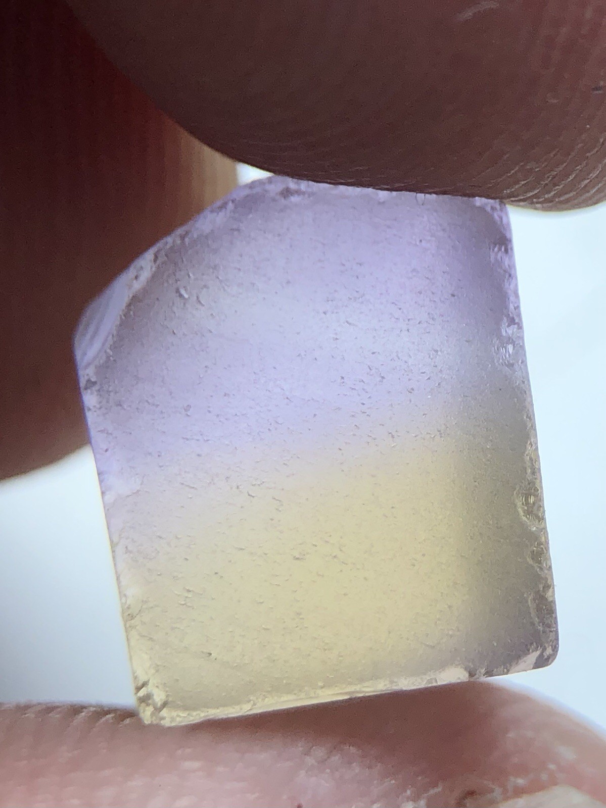 8.35 Ct Facet Rough Ametrine From Bolivia. Clarity Eye Clean , Heated.