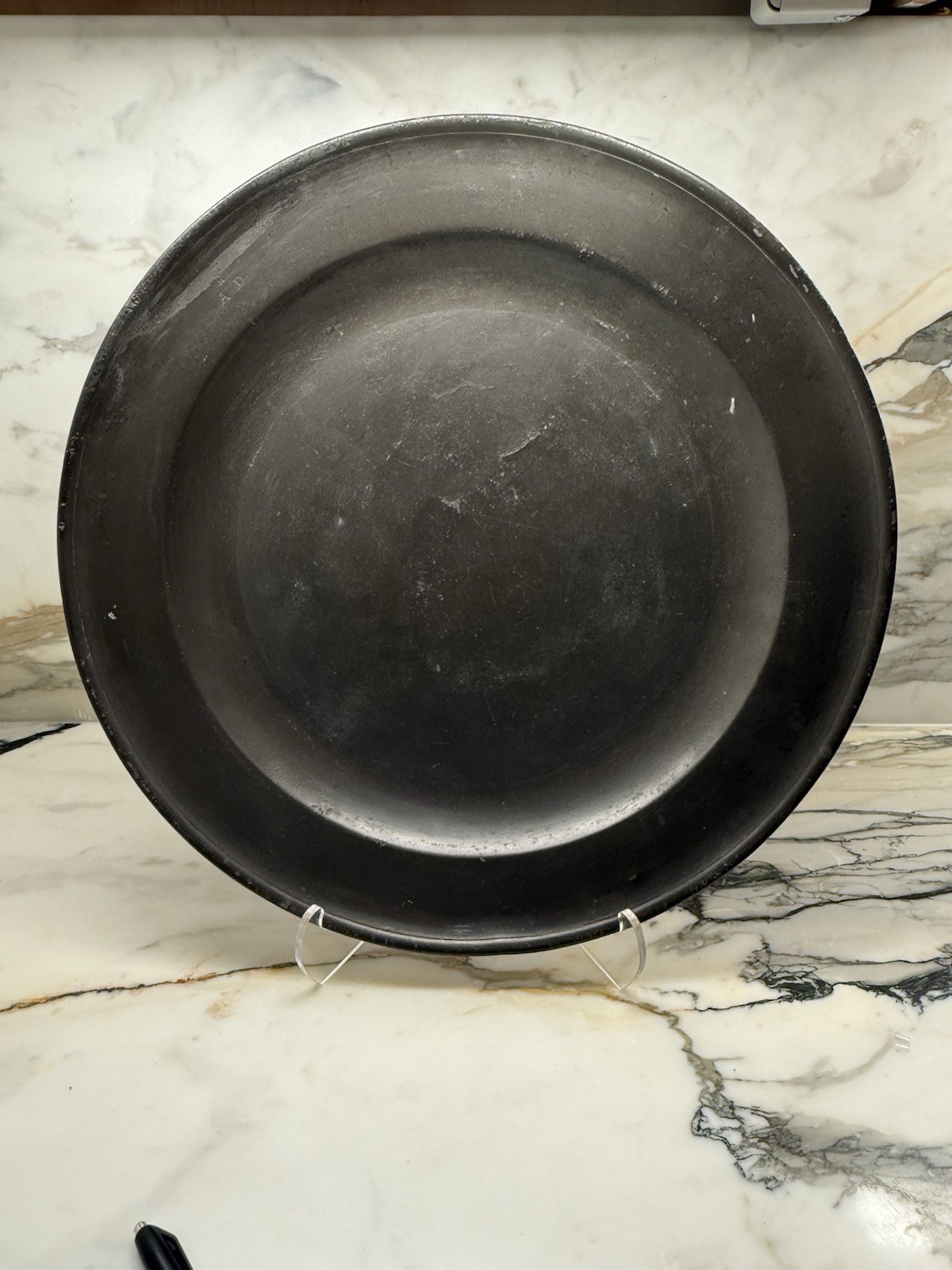 Forged Pewter Charger Plate 16 1/4\