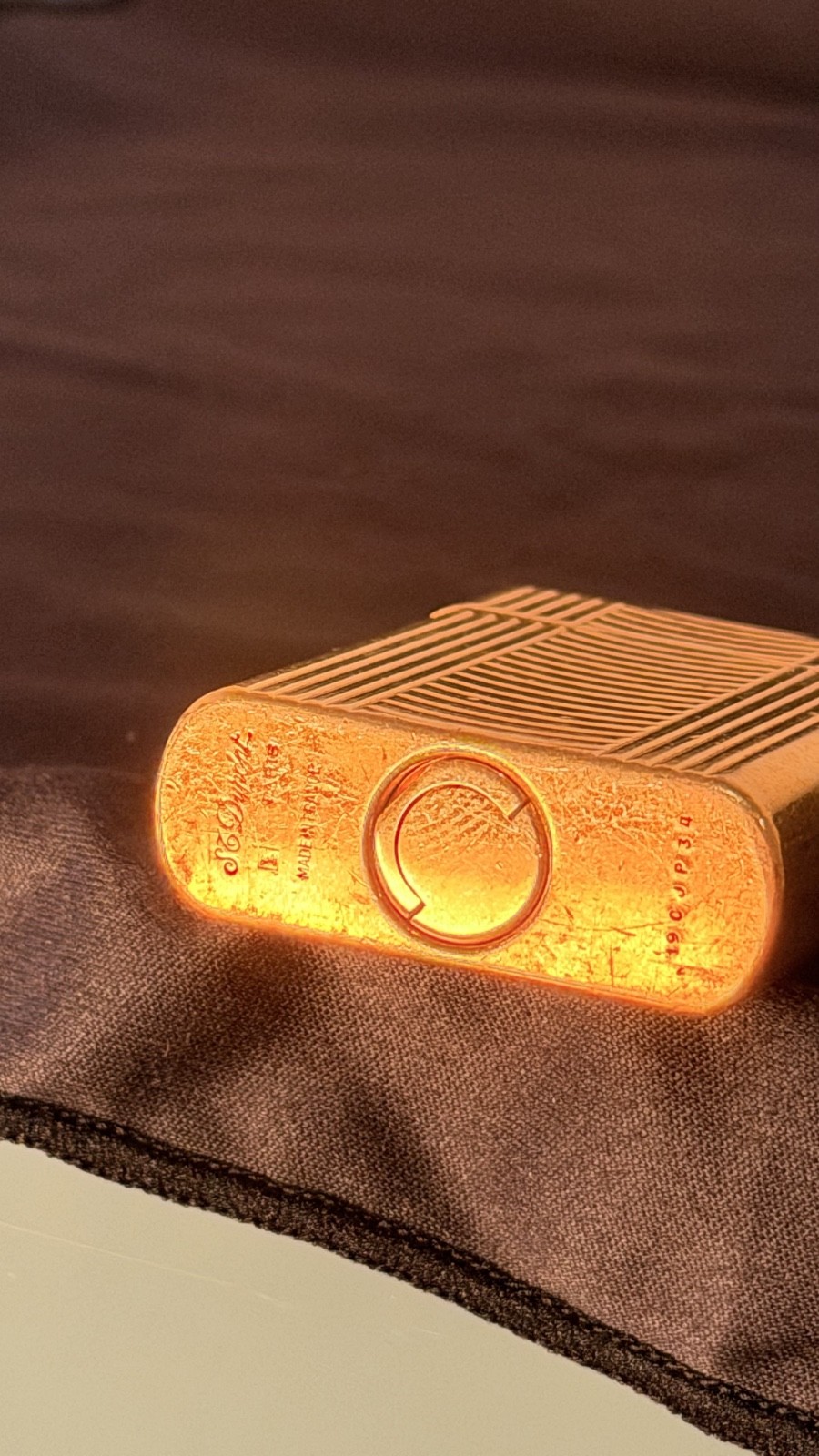 Vintage S.T. Dupont Lighter Gold Plated Made in France
