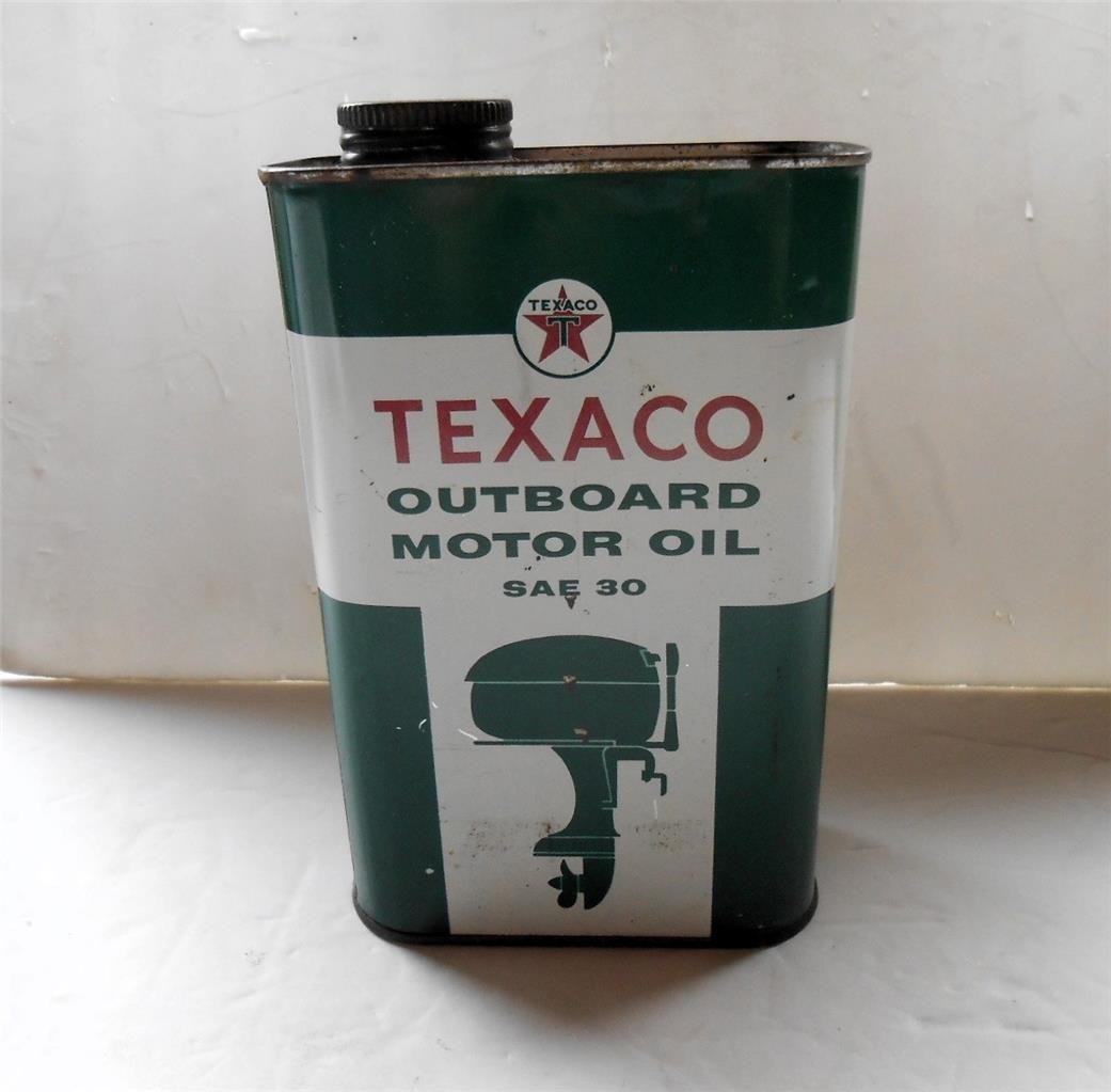 VINTAGE SUPER CLEAN TEXACO SEALED MOTOR OIL QUART CAN FULL UNOPENED