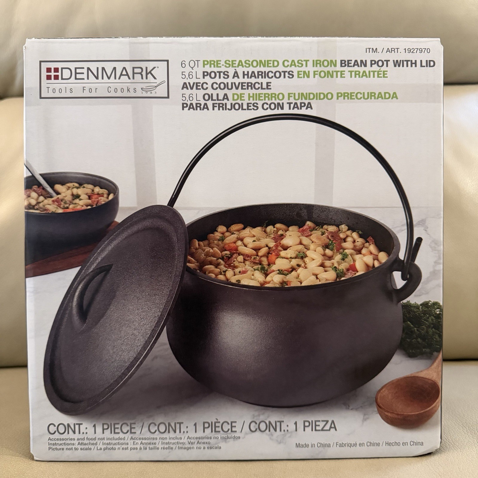 Viral Costco Denmark 6 Quart Cast Iron Cauldron 2026 Halloween Ben Pot | NIB✅