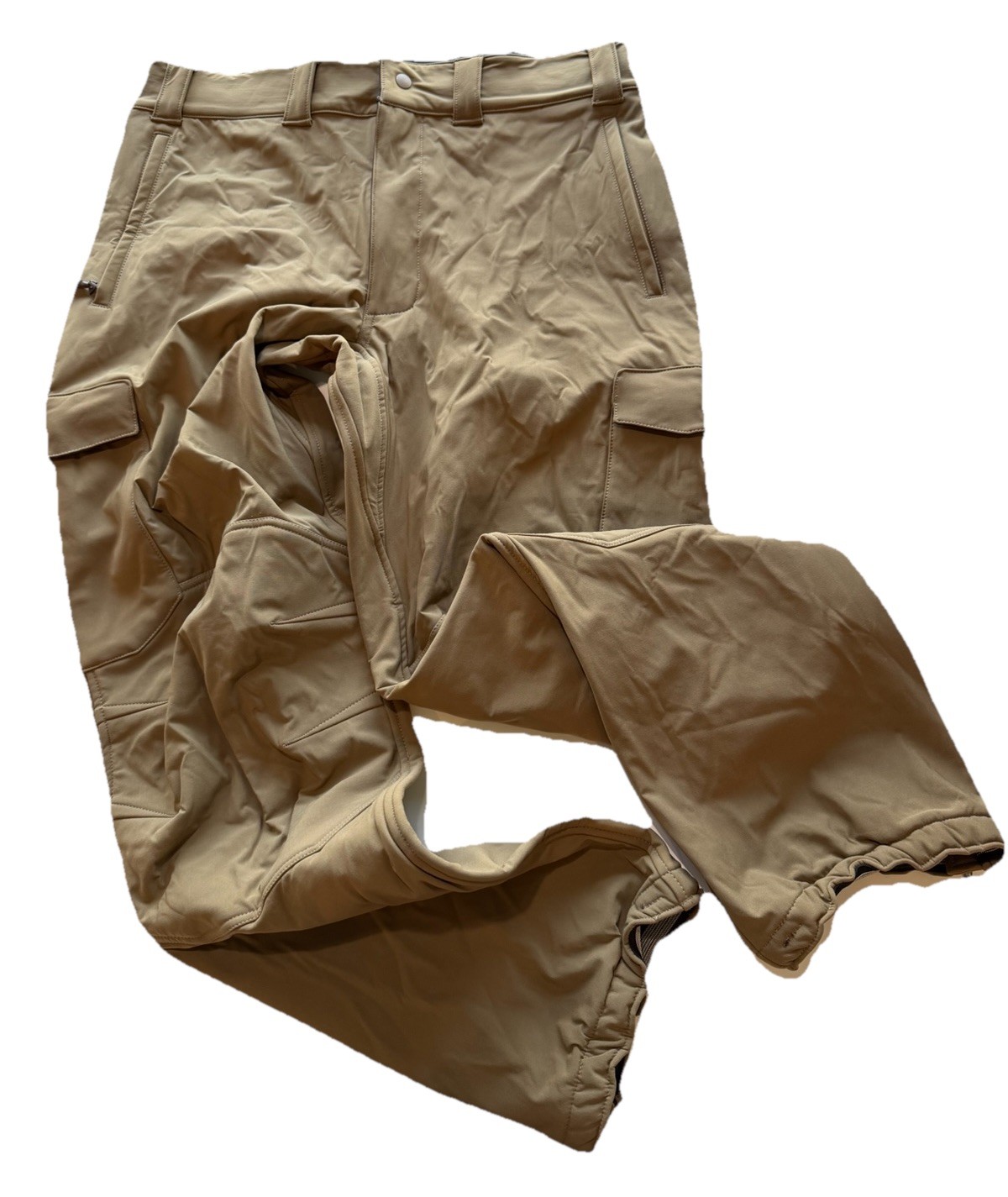 Beyond Clothing Pants Mens Medium 38x33 L5 Cold Fusion Shell Coyote Fleece Lined