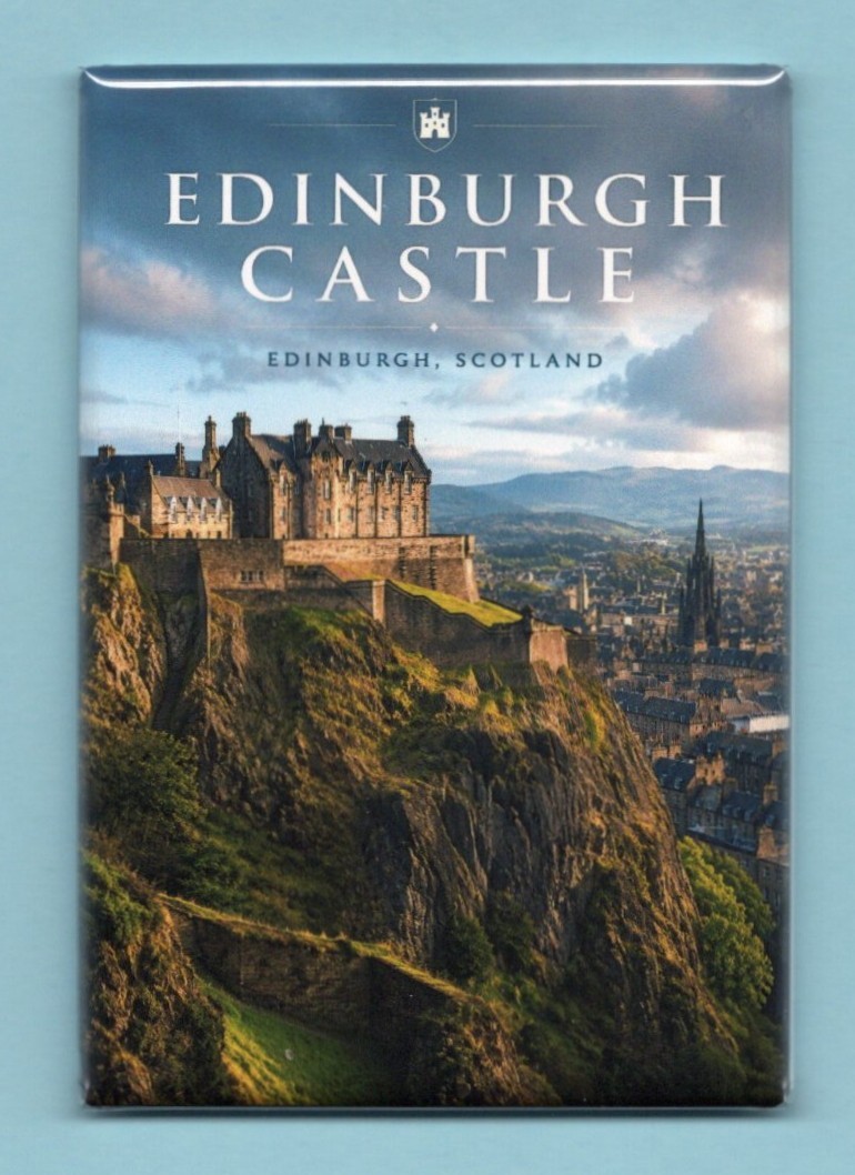 EDINBURGH CASTLE *2X3 FRIDGE MAGNET* TRAVEL POSTER SCOTLAND FORTRESS SOUVENIR