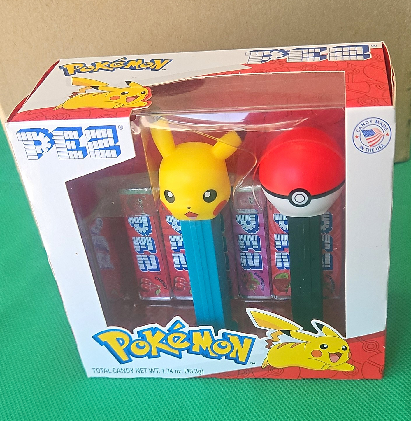 PEZ Pokémon Pikachu & Poké Ball 2-Pack Candy Dispensers - Cartoon Characters