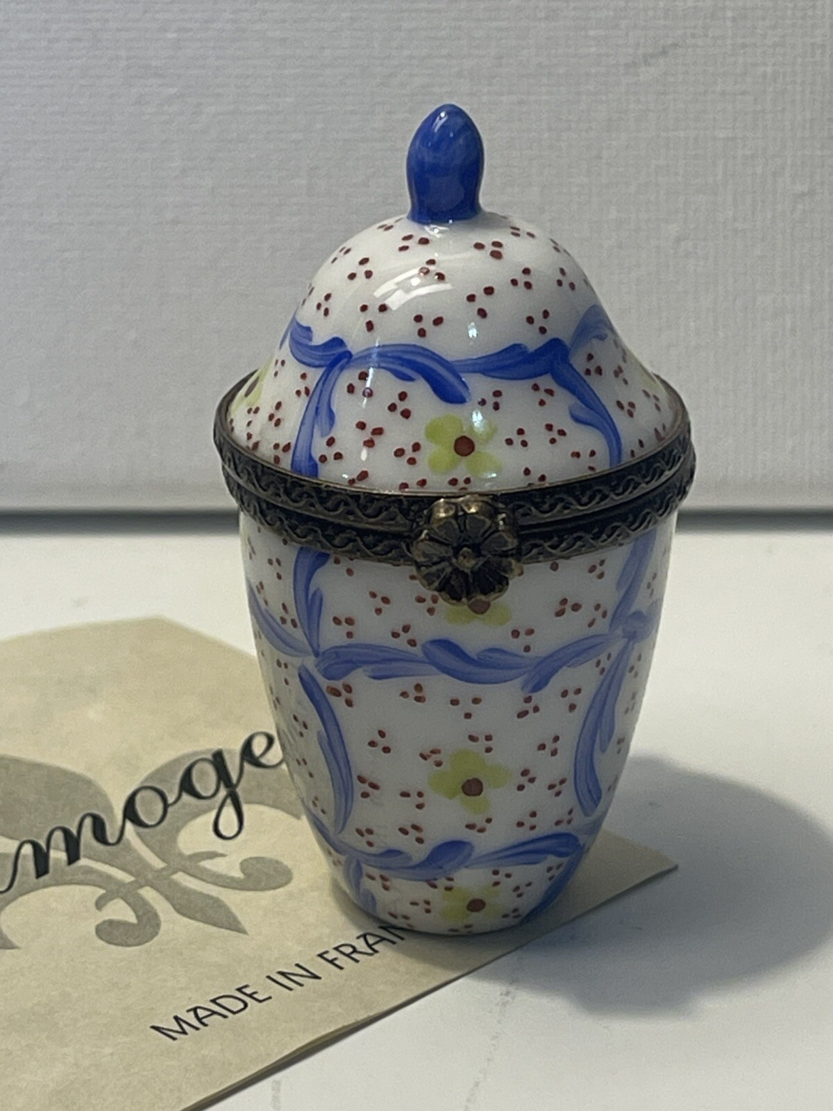 New Genuine Limoges  Box Floral Urn