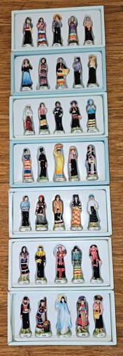 Miniature Porcelain Vietnamese Dolls
