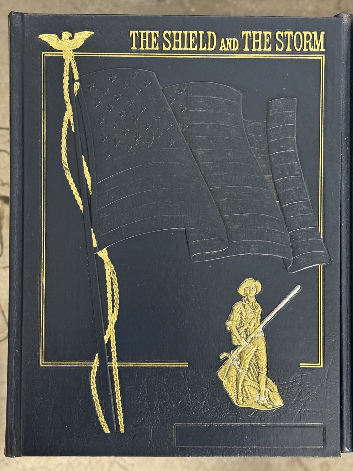 The Shield &The Storm Leather bound Operation Desert Storm USAF Logo Master Ed.