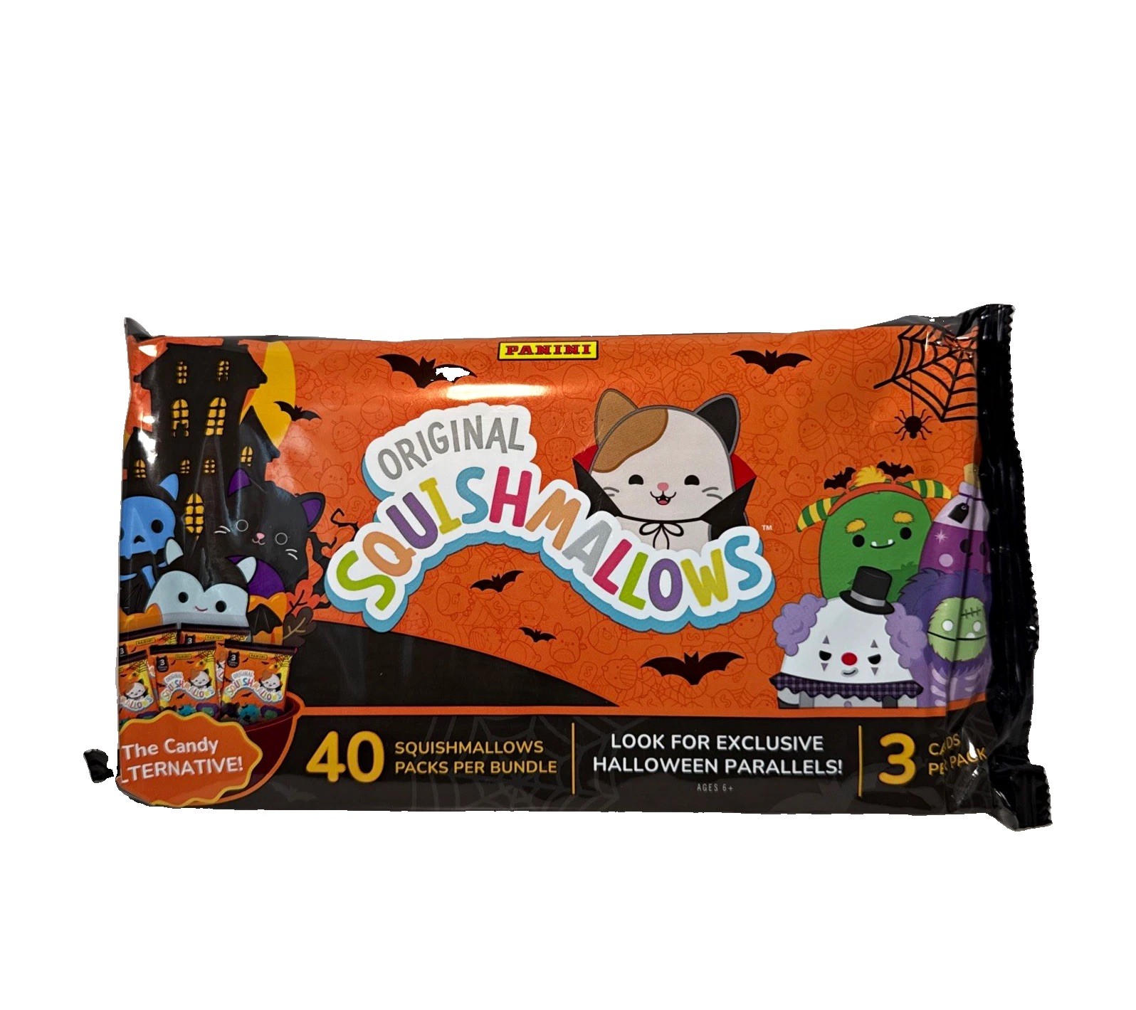 2025 Panini Squishmallows Halloween Sealed Case of 40 Packs Perfect 4 Halloween