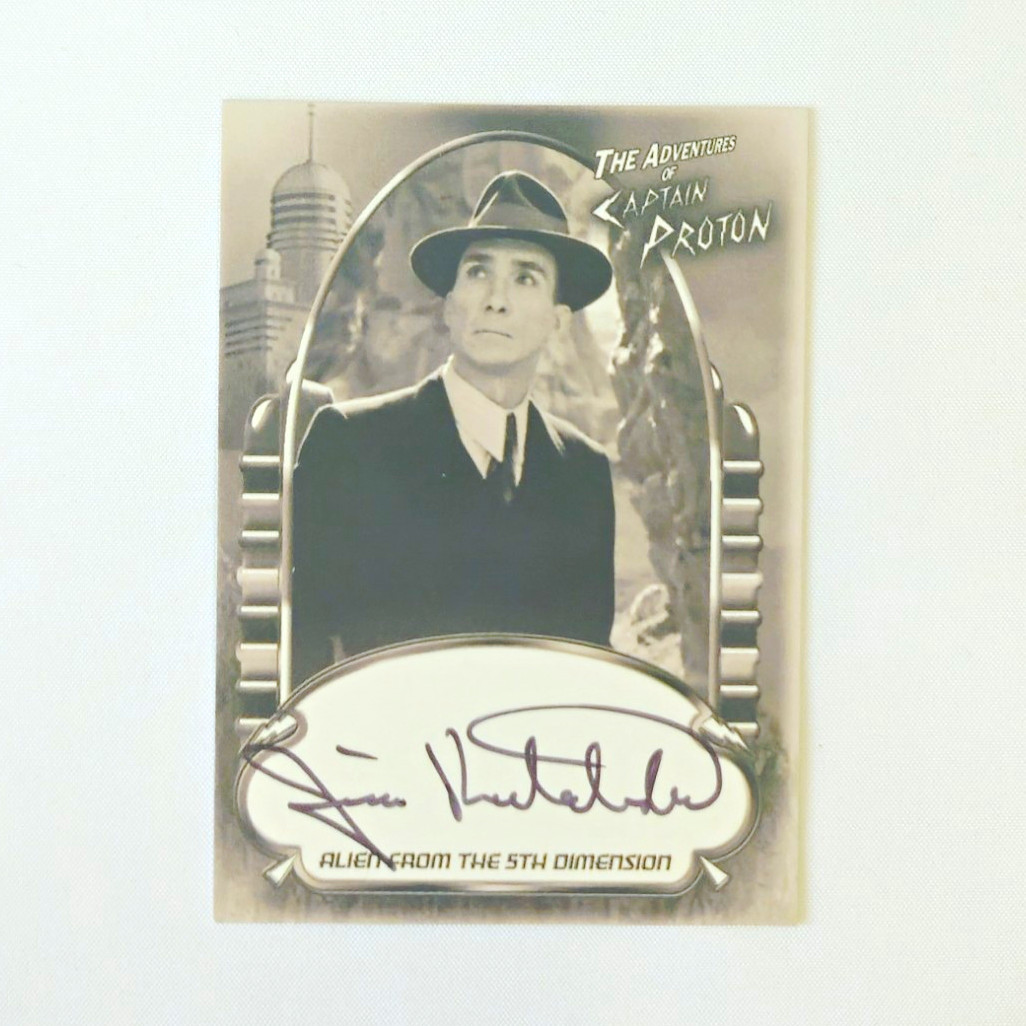 Jim Krestalude Signed Star Trek Voyager Captain Proton PA7 Autograph Card