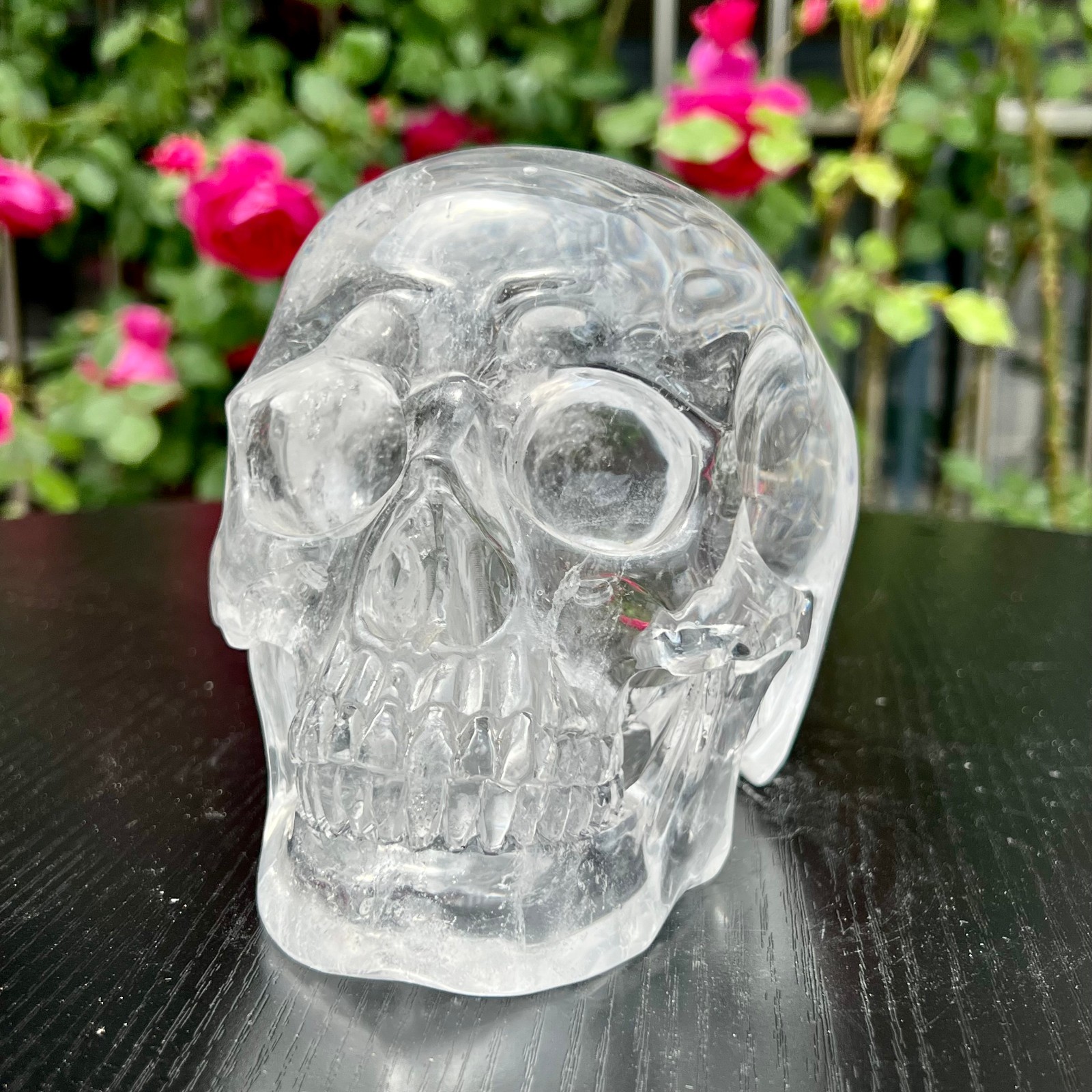 6.3LB  Natural Clear Quartz white crystal rock stone hand carved skull cure ener