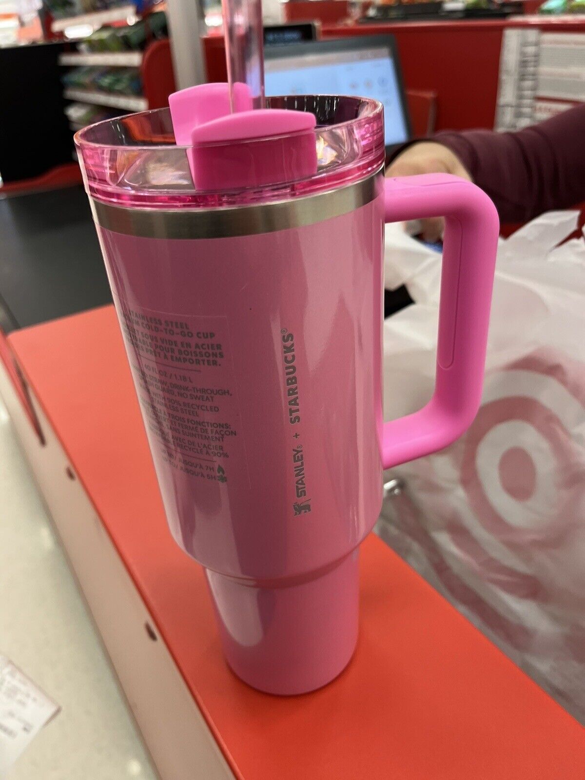 Stanley x Starbucks Winter Pink 40oz Tumbler (2024 Target Exclusive