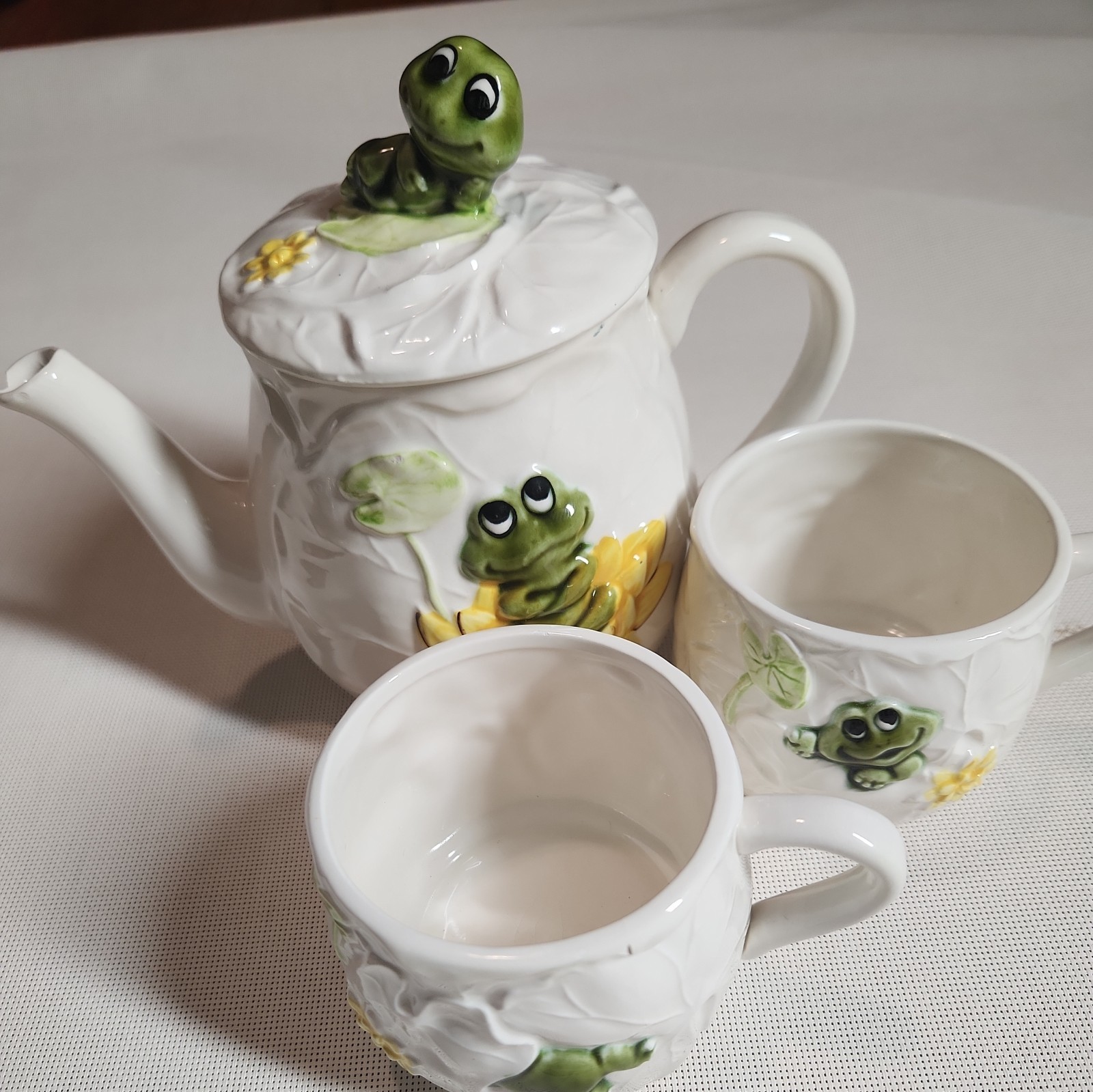 Vtg Sears Roebuck 1978 Neil The Frog Rare Htf Tea Pot With Lid 70s VGC