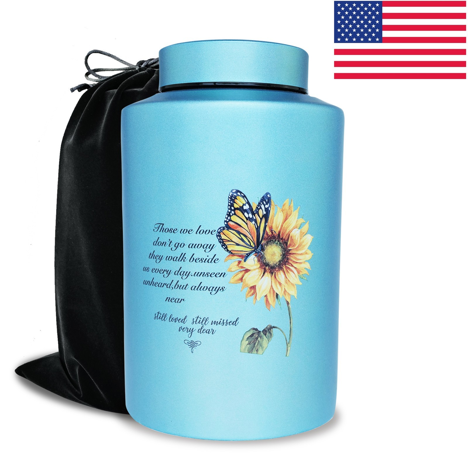Large Cremation Urns for Adult Male Female Man Women Ashes with Pouch