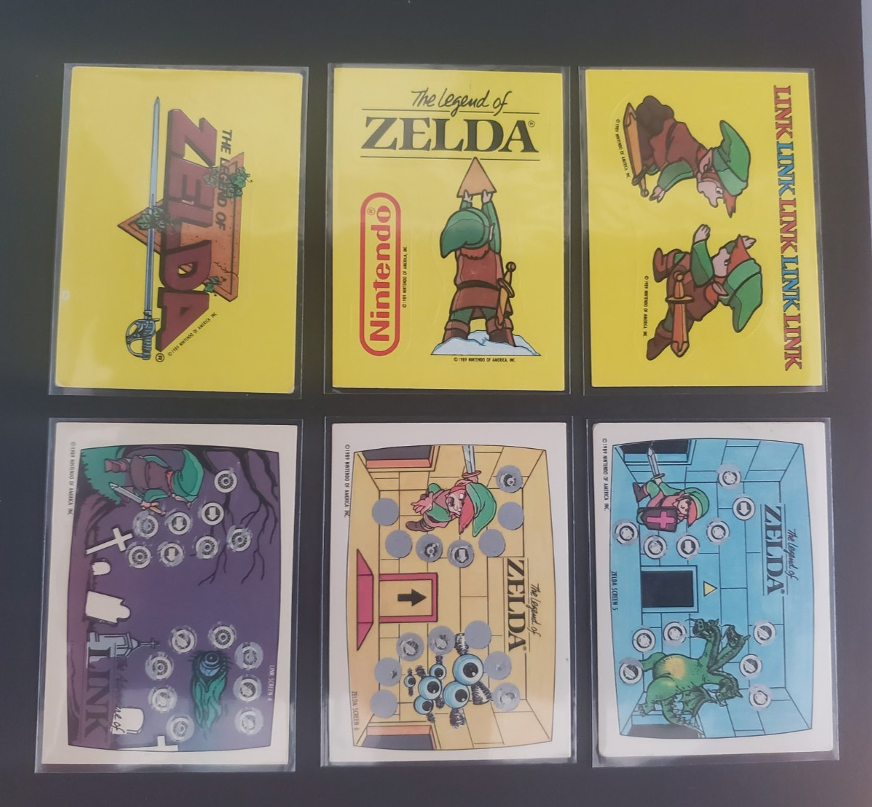 1989 Topps Nintendo Zelda Game Tip 6 Card Lot Sticker 10 17 32 Scratch 4 5 6