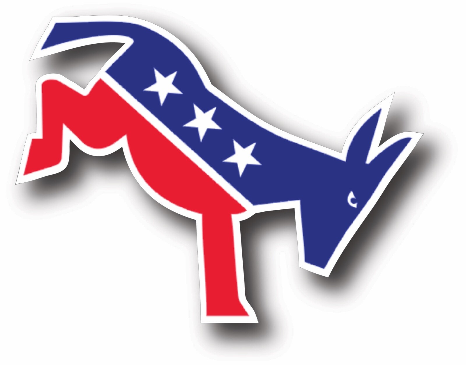 Progressive Donkey Democrat Election Bumper Sticker Anti-Trump