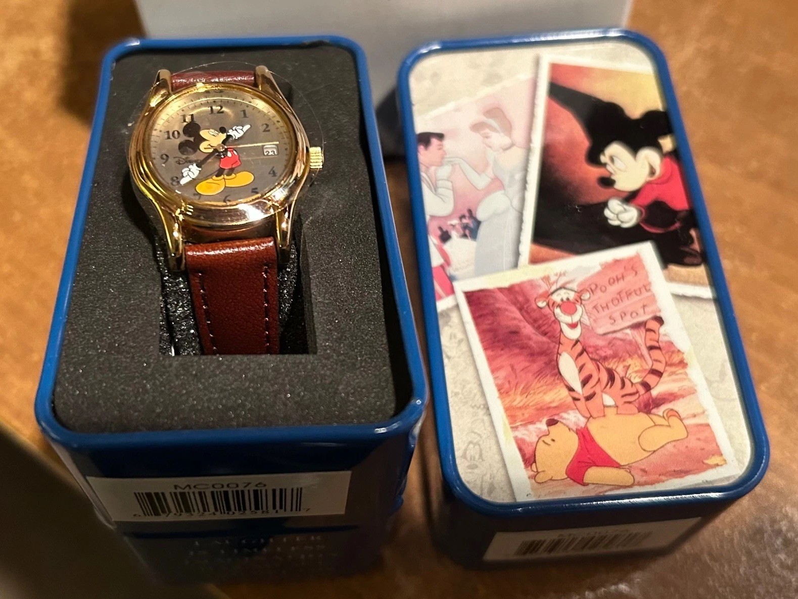 Vintage Disney Mickey Mouse Watch MC0076 NOS Original Tin Sleeve SII Seiko
