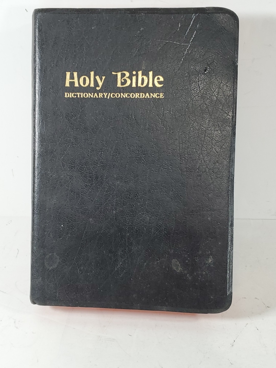 VTG Book 1975 Holy Bible Dictionary Concordance Red Letter King James Collins