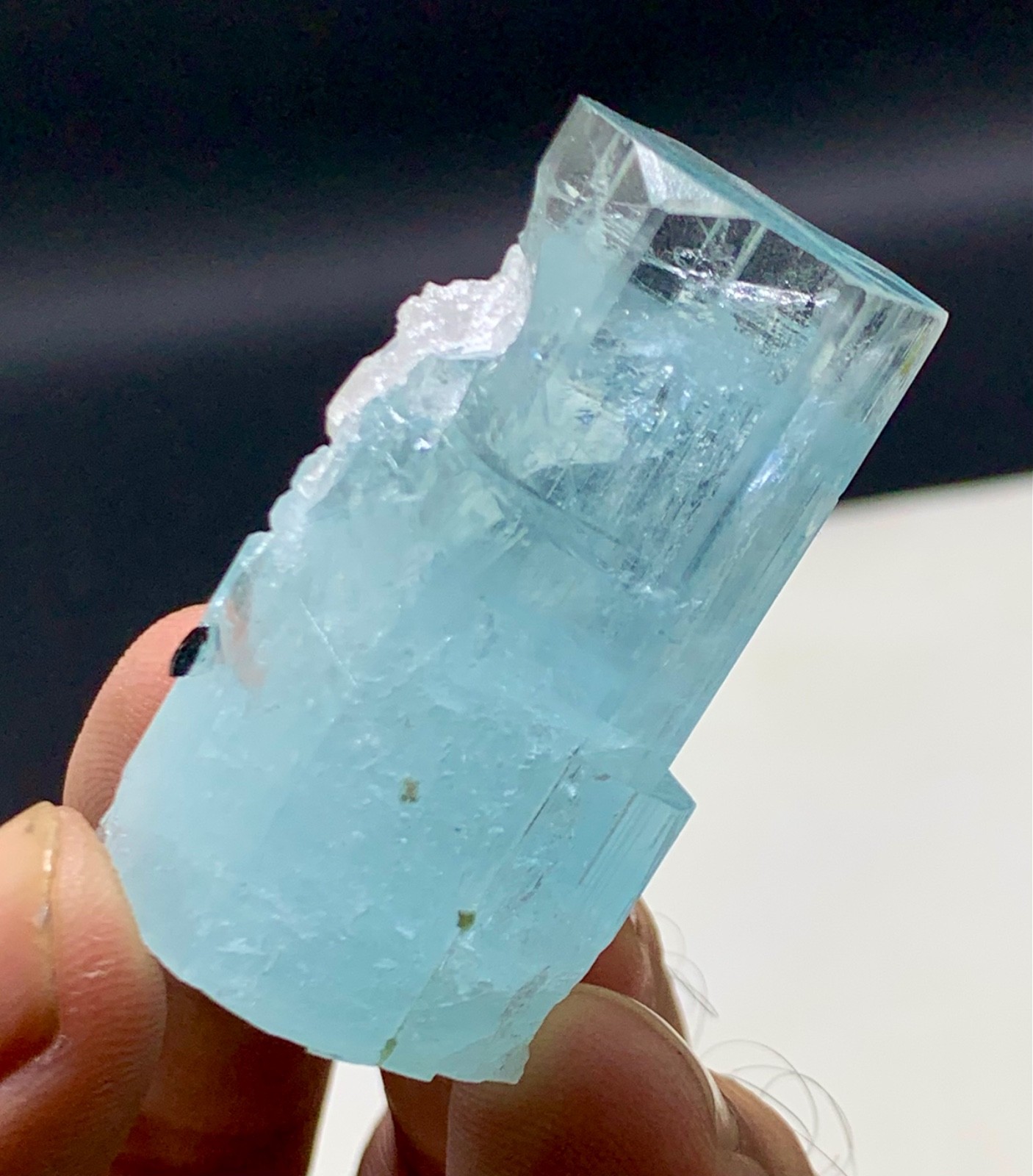 49 Gm Aquamarine Inside Tourmaline with Combine Quartz DT Wonderful Crystal—Pak