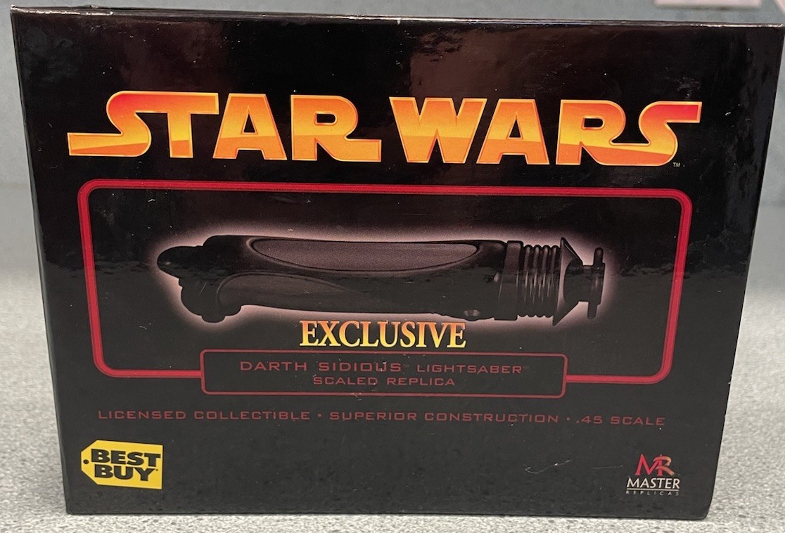 MASTER REPLICAS STAR WARS ROTS DARTH SIDIOUS Lightsaber .45 SW-324