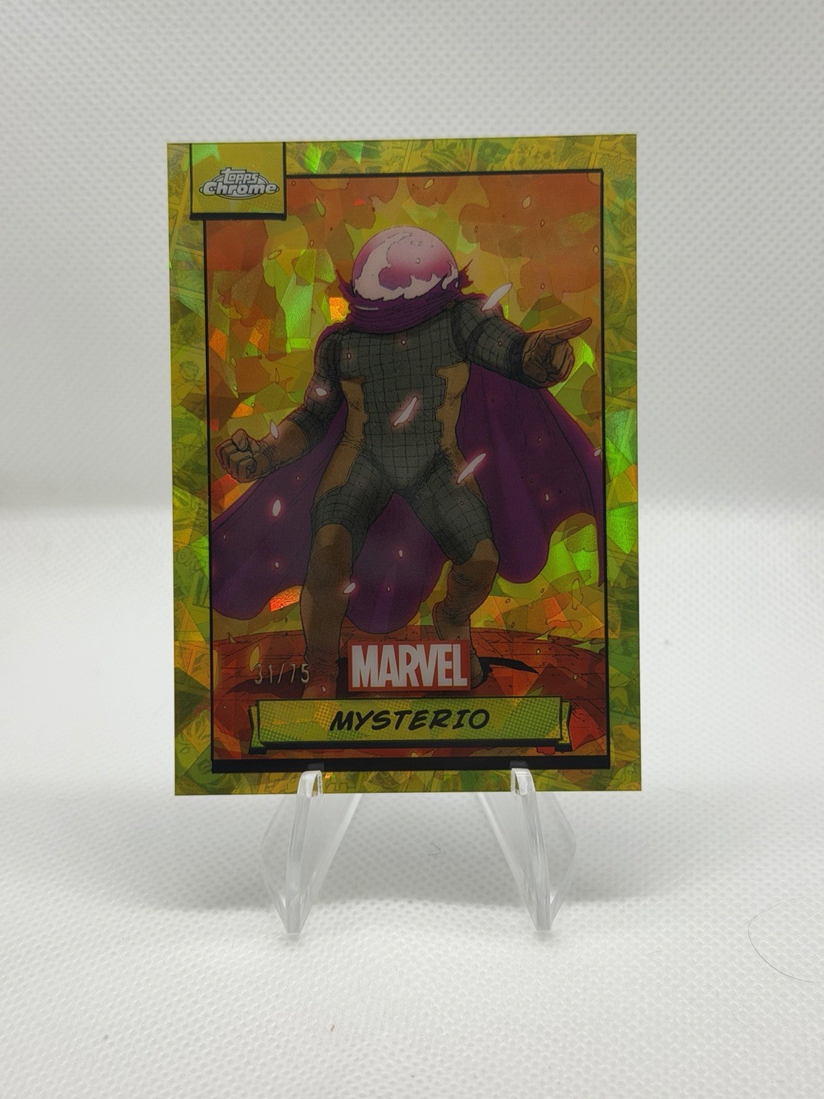 2024 Topps Chrome Marvel Mysterio Gold Sapphire /50 Mint/NM