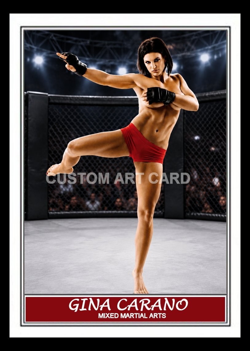 Gina Carano Model MMA Fighter Art Card
