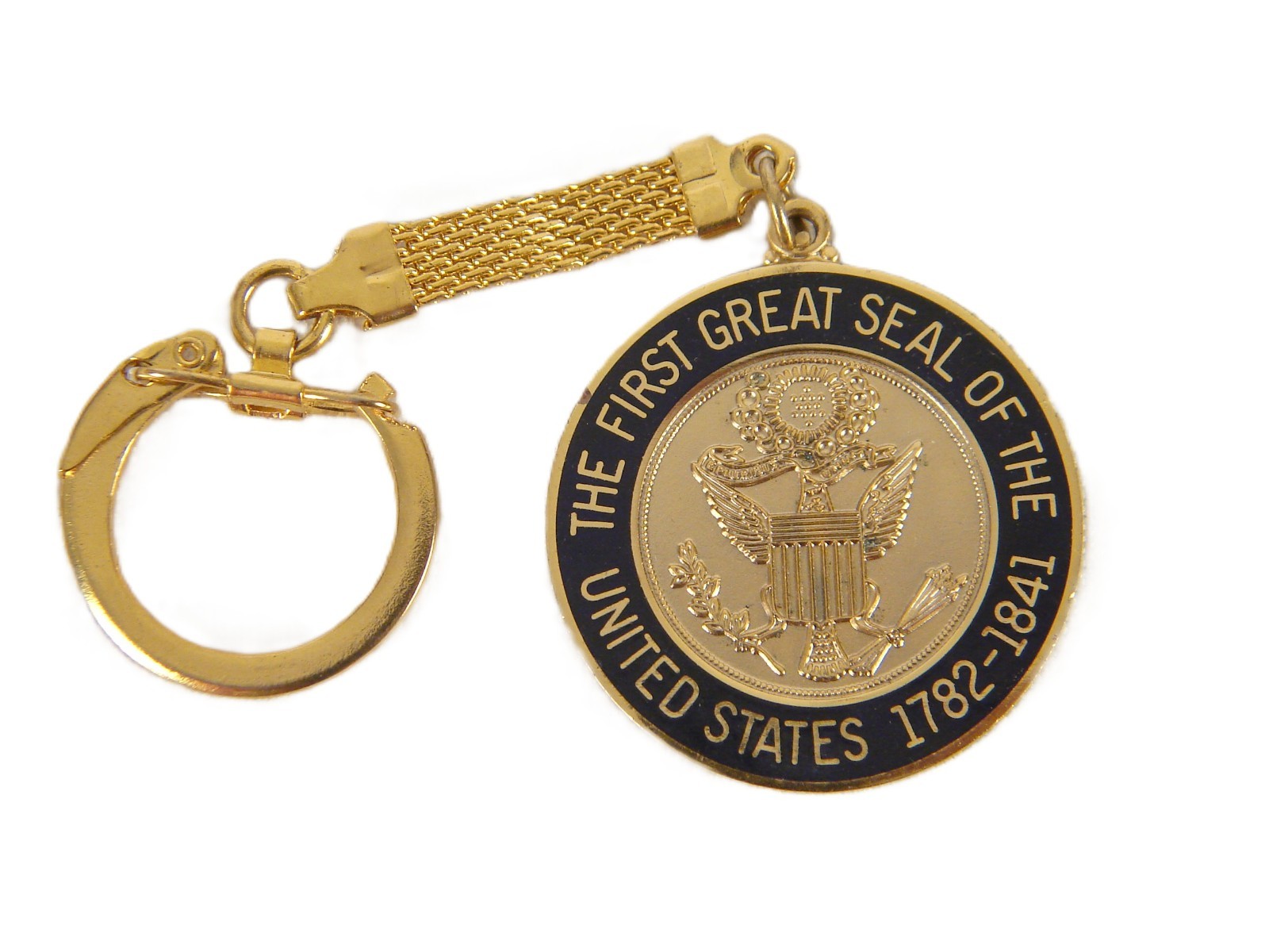 Vintage The First Great Seal Of The United States National Archives Keychain