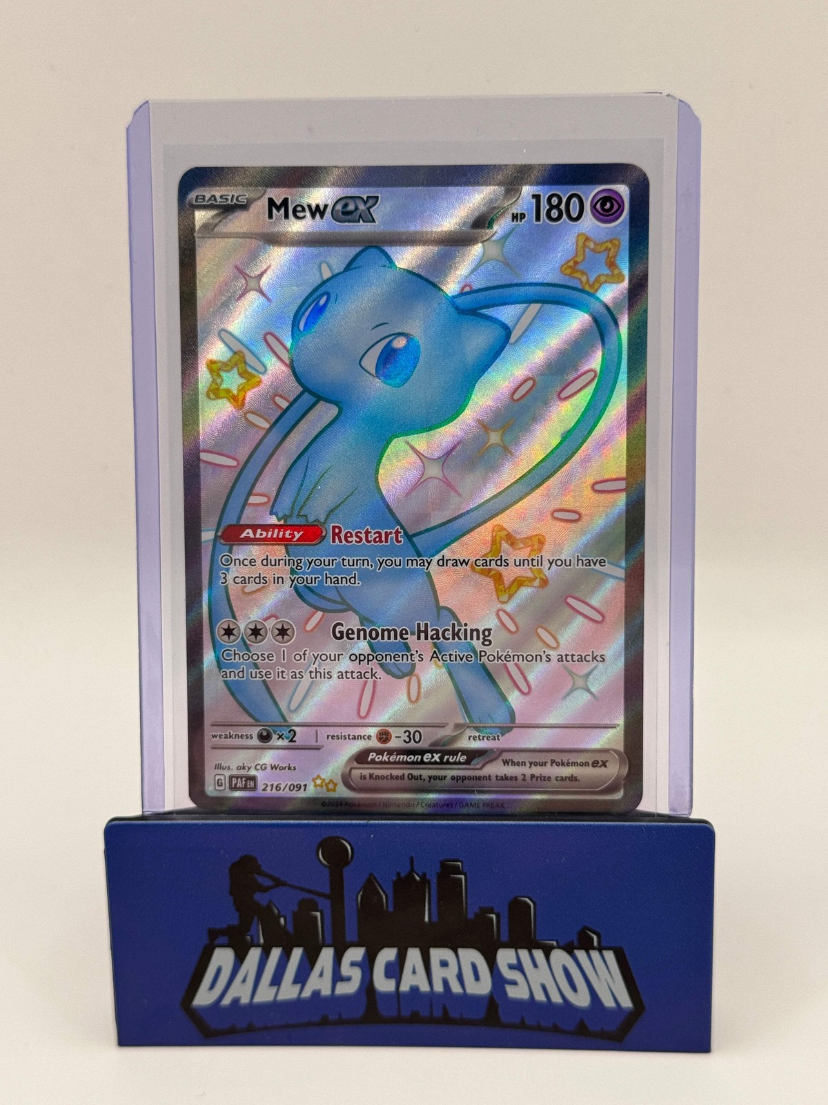 2024 Pokemon - Mew ex (Shiny Full Art) - 216/091 Paldean Fates NM