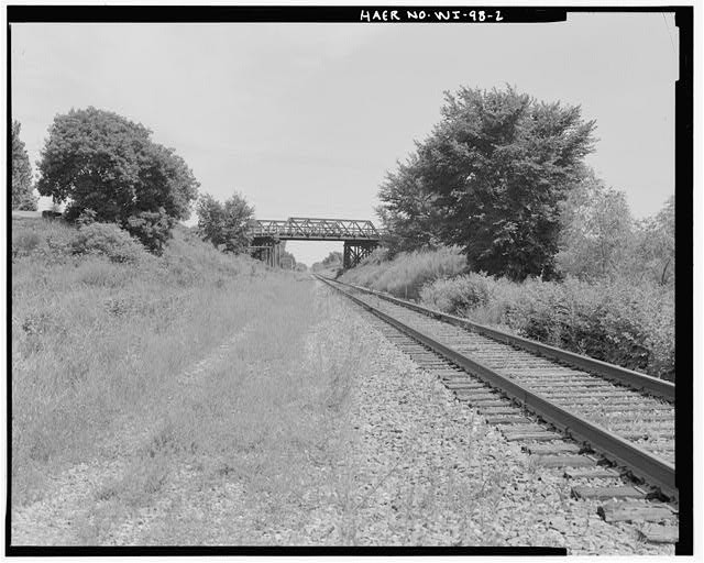 2. VIEW WEST NORTHWEST. - Poplar Grove Road Bridge, Spanning Chicago &