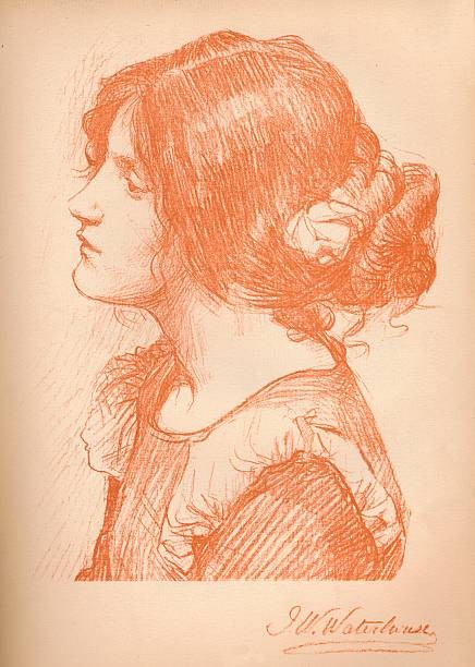Sketch Of A Woman from The Studio Volume 6 1896 Historic Print Old Photo