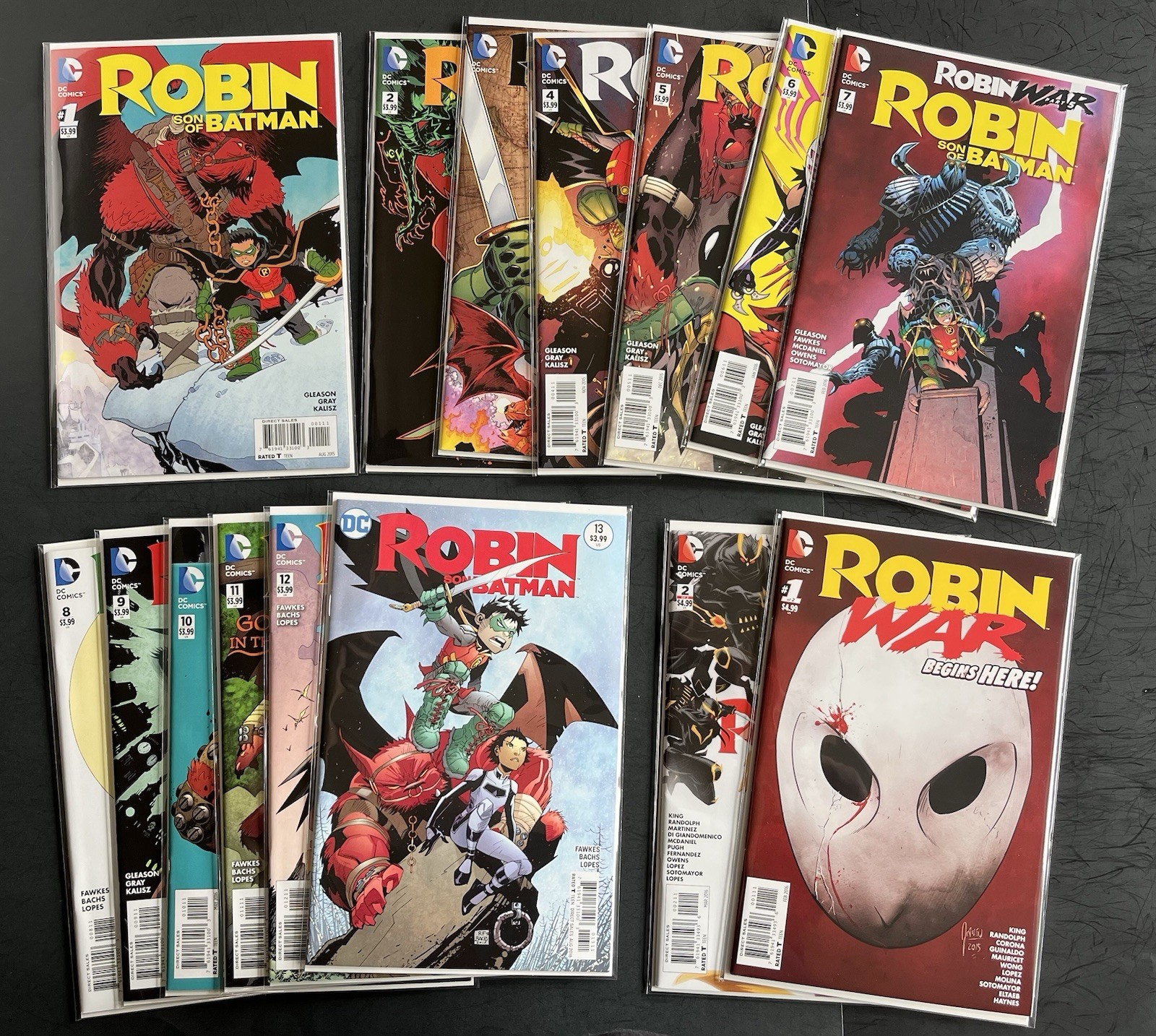Robin Son of Batman #1-13 + Robin War #1 & 2 + Damien #1-4 Complete DC Key Lot