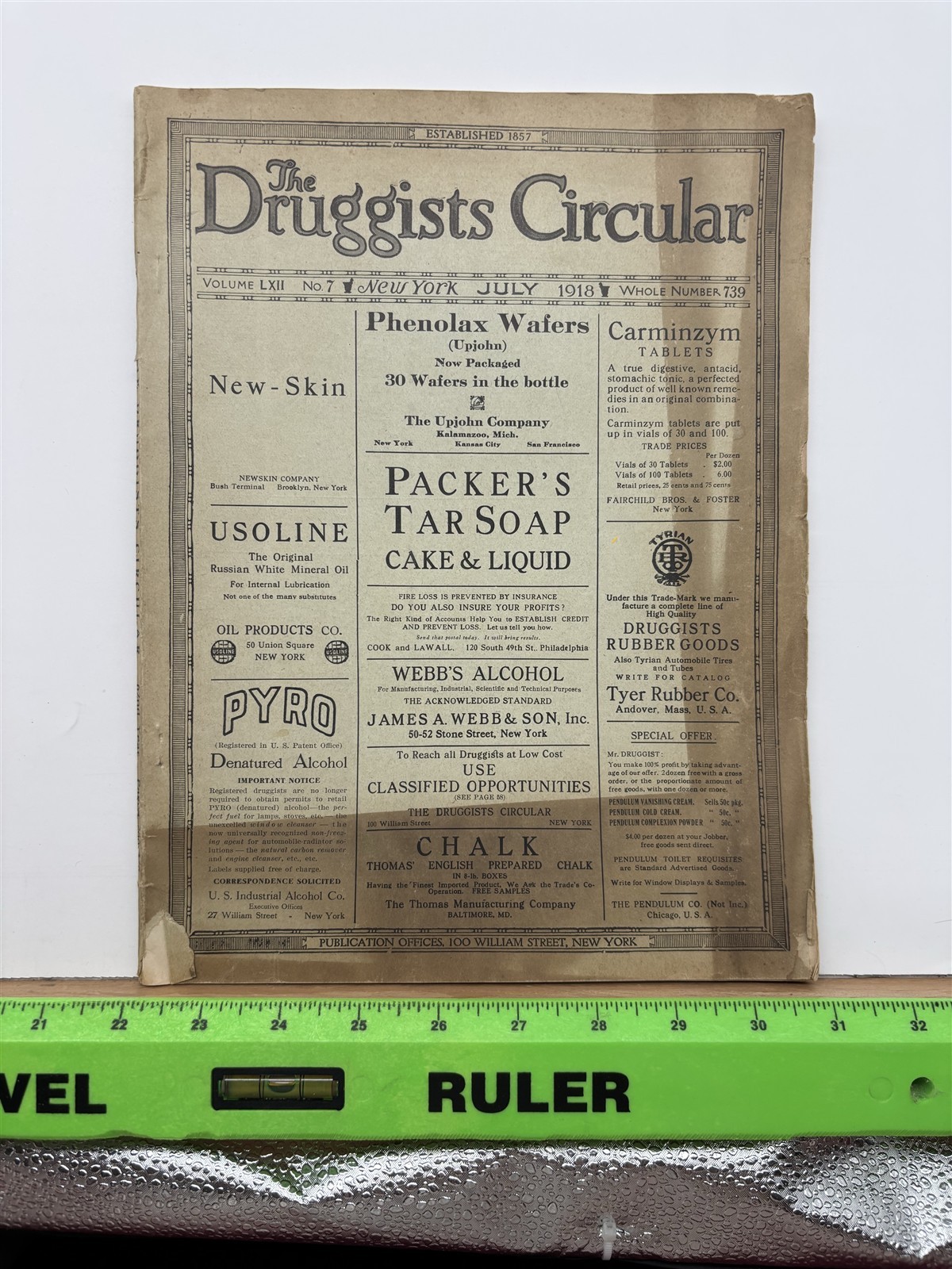 1918 July The Druggist Circular Drug Store Magazine Vintage
