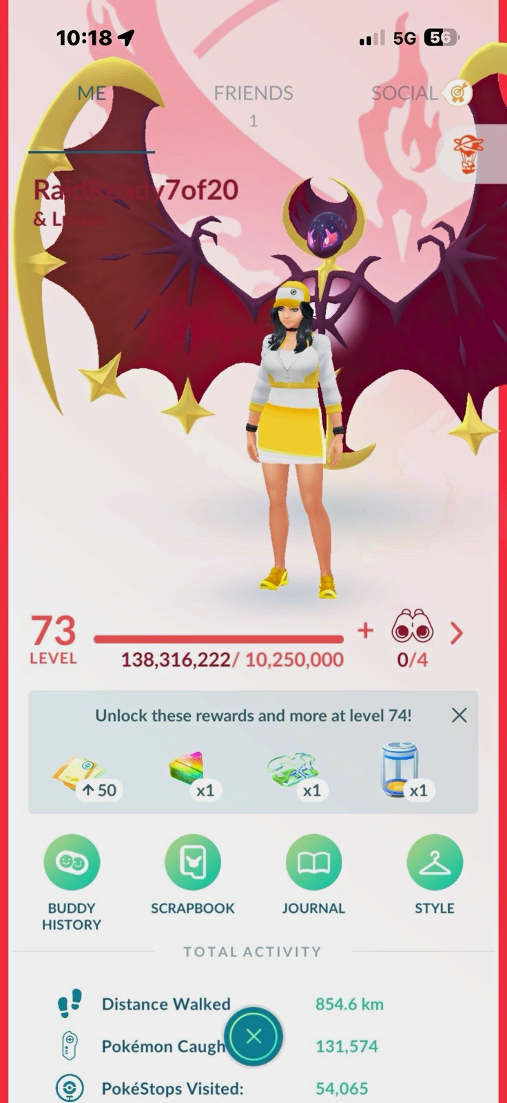 Pokémon GO Level 73 - Over 18 million stardust - GoFest Played - Loaded Account