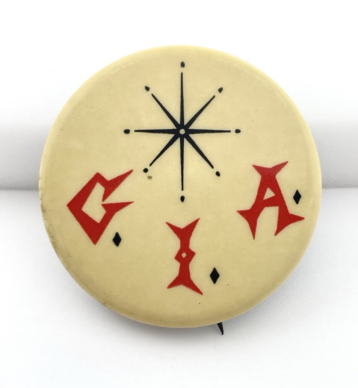 1950s G.I.A. Gemological Institute Pinback Button – Vintage Midcentury Collectib