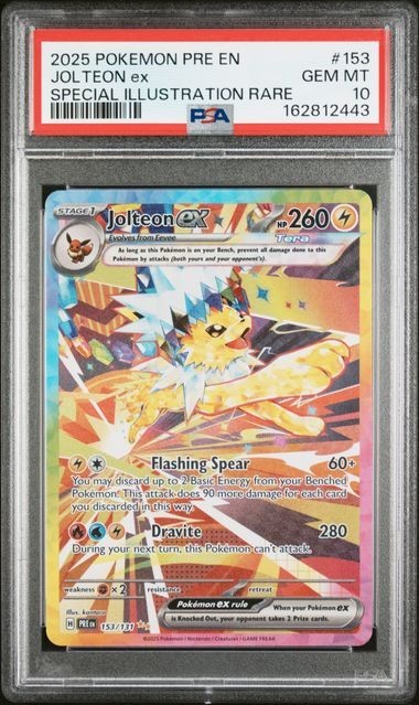 PSA 10 Jolteon EX 153/131 Prismatic Evolutions Special Illustration Rare Pokemon